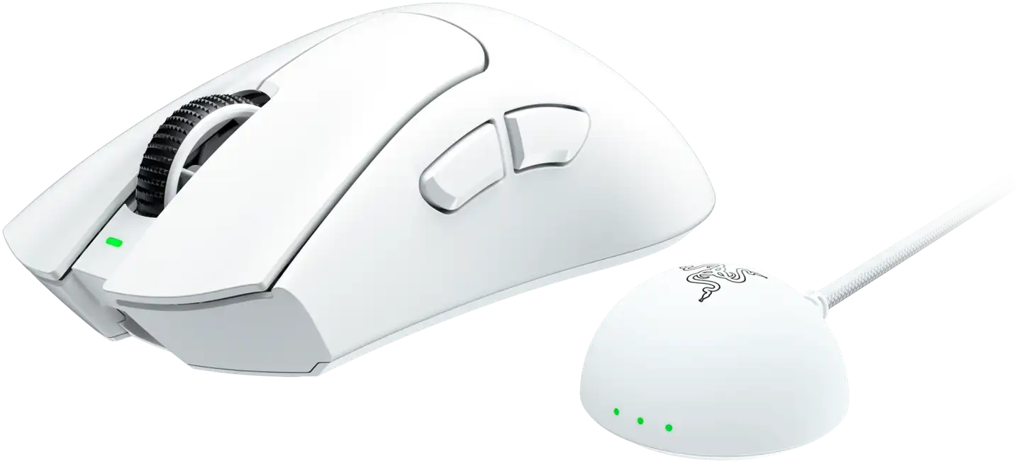 Razer pelihiiri Deathadder V4 Pro valkoinen - 3