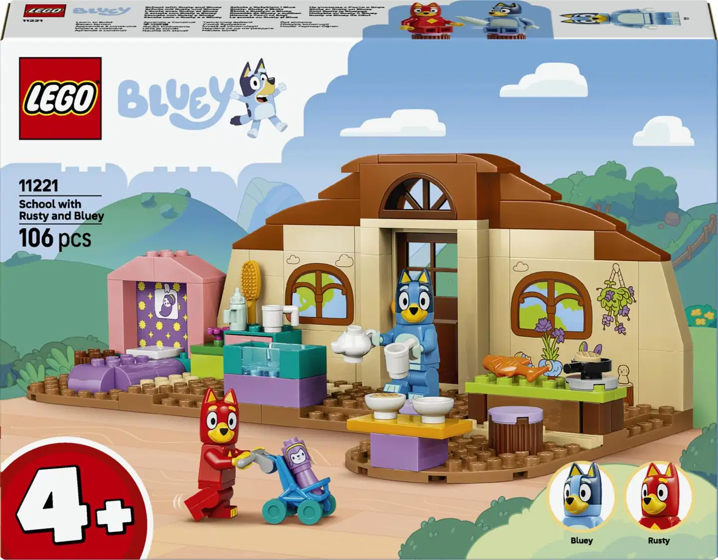 LEGO® Bluey 11221 Rasse ja Tuuri koulussa - 3
