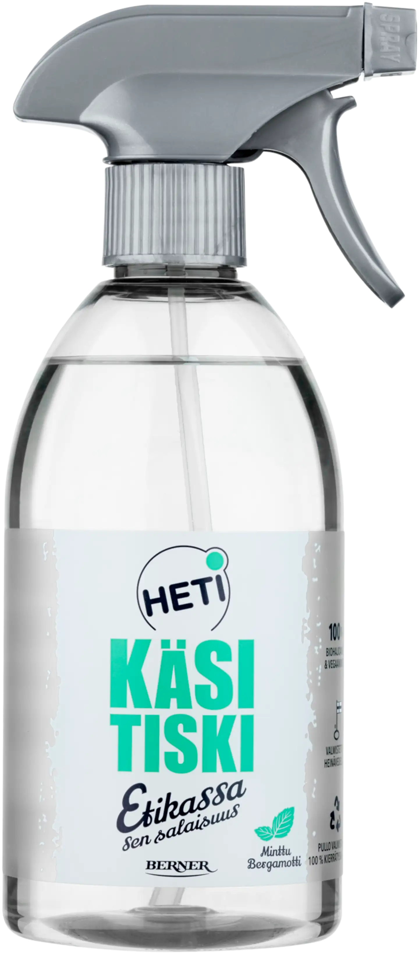 Heti 500ml Käsitiski spray bergamotti minttu