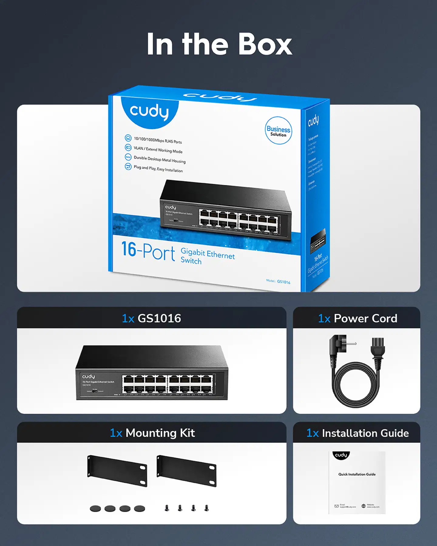 Cudy kytkin GS1016 - 13