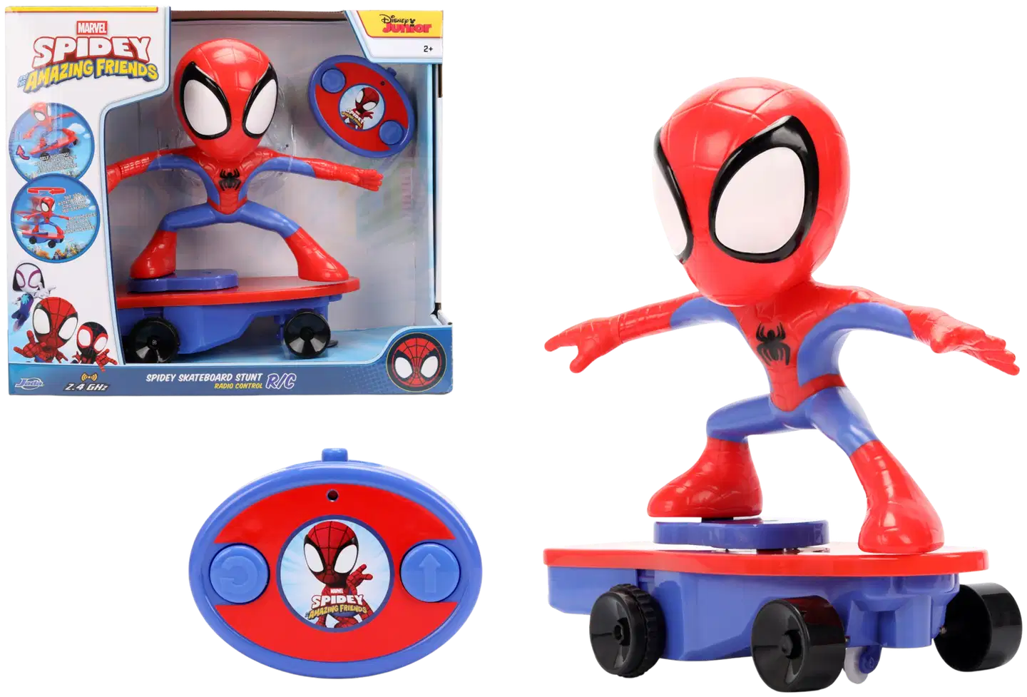 Jada - RC Spidey ja temppustunttilauta, radio-ohjattava, 1-kanavainen ohjain, taajuus 2,4 GHz - 1