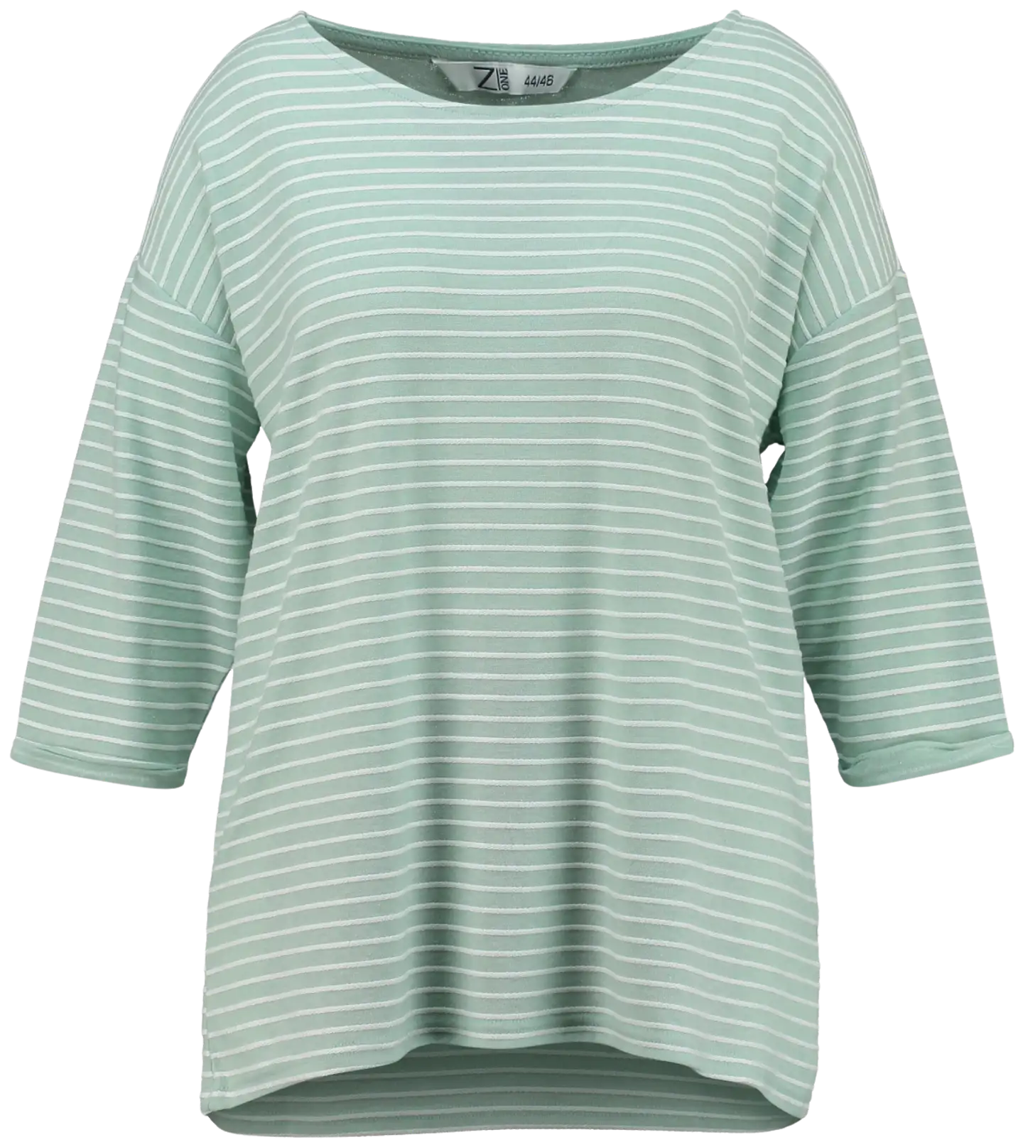 Z-one naisten pusero tp mi44za nk-2406029z1 - sage green/offwhite stripe - 1