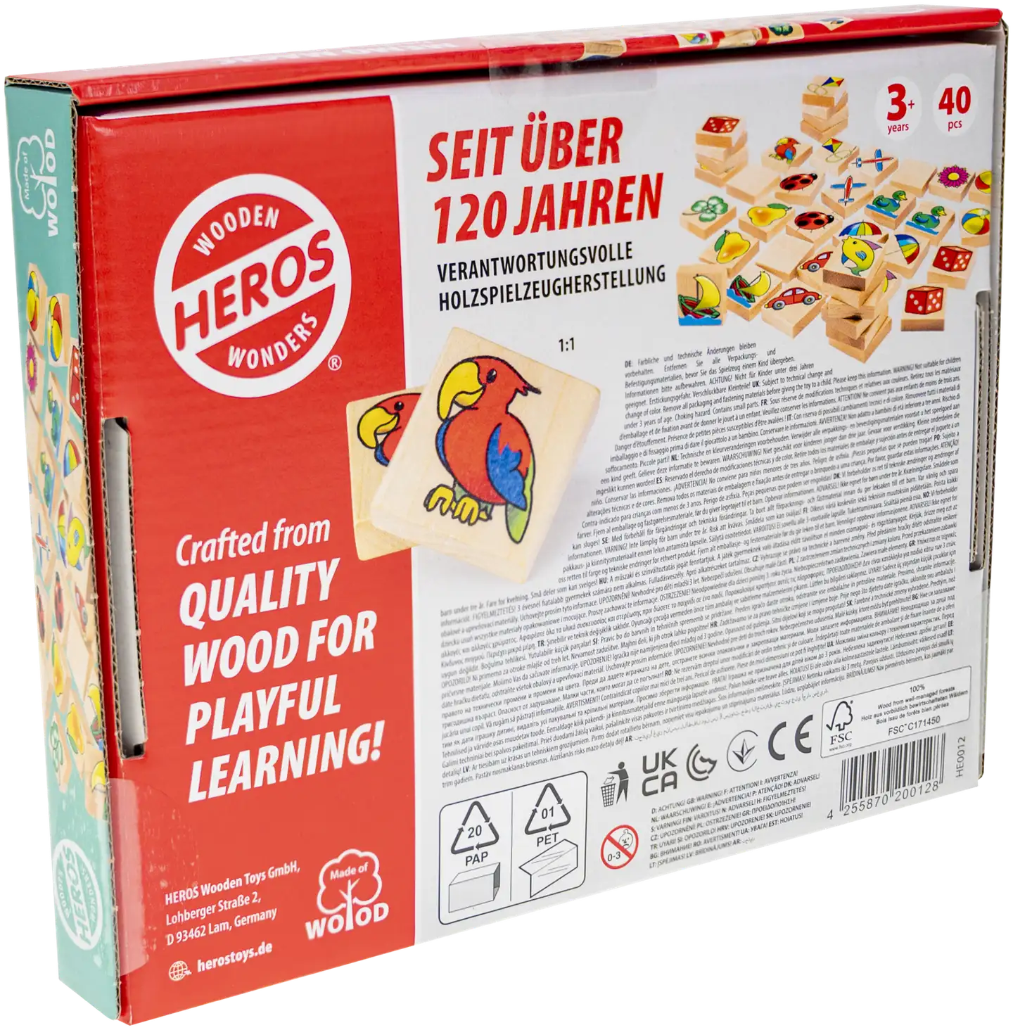 Heros lelu Play and Learn Kuvamuistipeli 40 osaa - 6