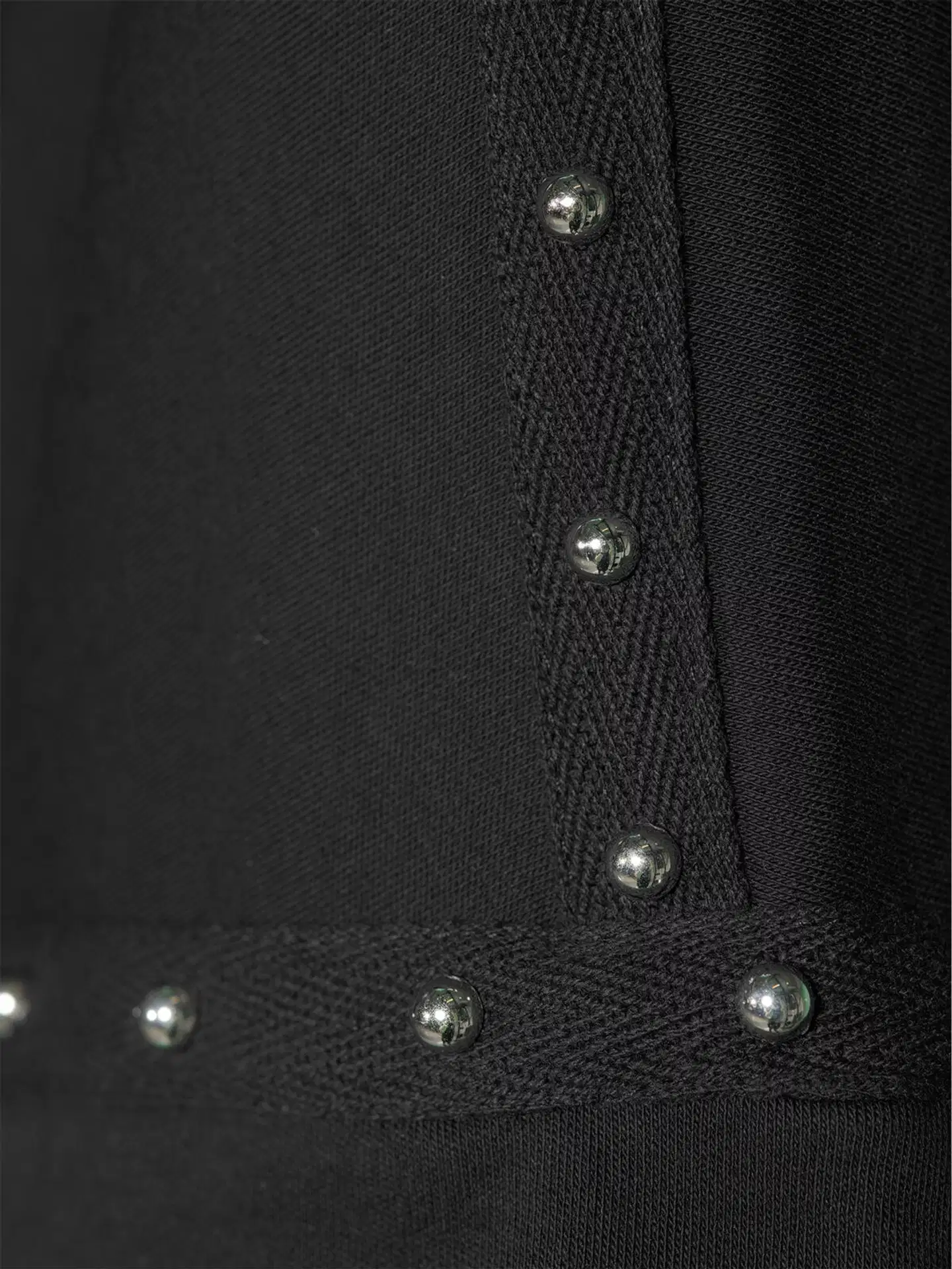 WKLY. naisten lyhythihainen trikoopusero studs-somisteet 213W312660 - Black - 5