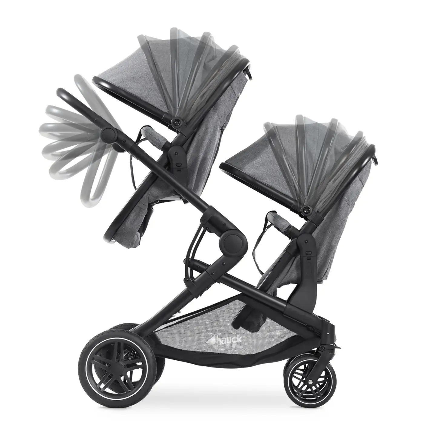 Hauck tuplarattaat Atlantic Twin harmaa - 30