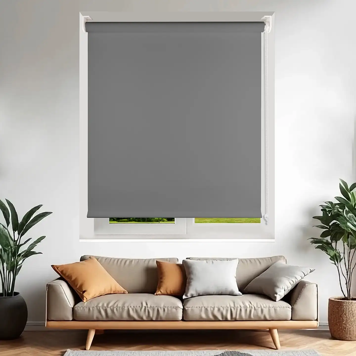 Ihanin pimentävä rullaverho harmaa 200x185cm - 5