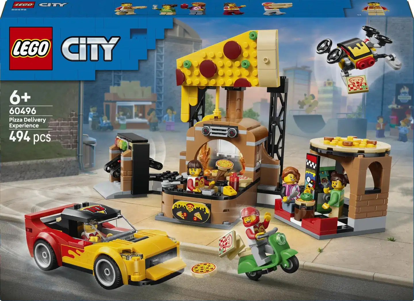 LEGO® My City 60496 Pizzaravintola ja toimituskulkuneuvot - 3