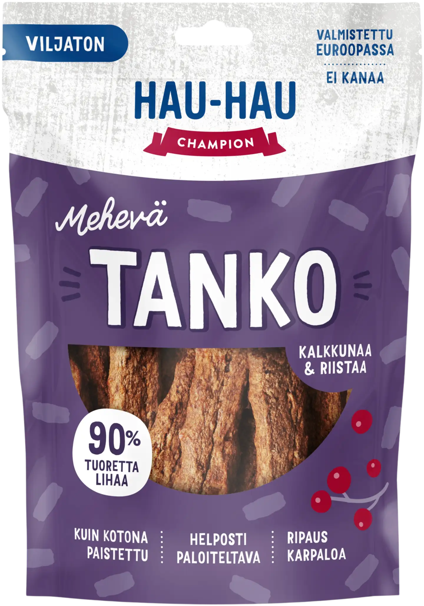 Hau-Hau Champion Mehevä Tanko Kalkkunaa & Riistaa herkku 140 g