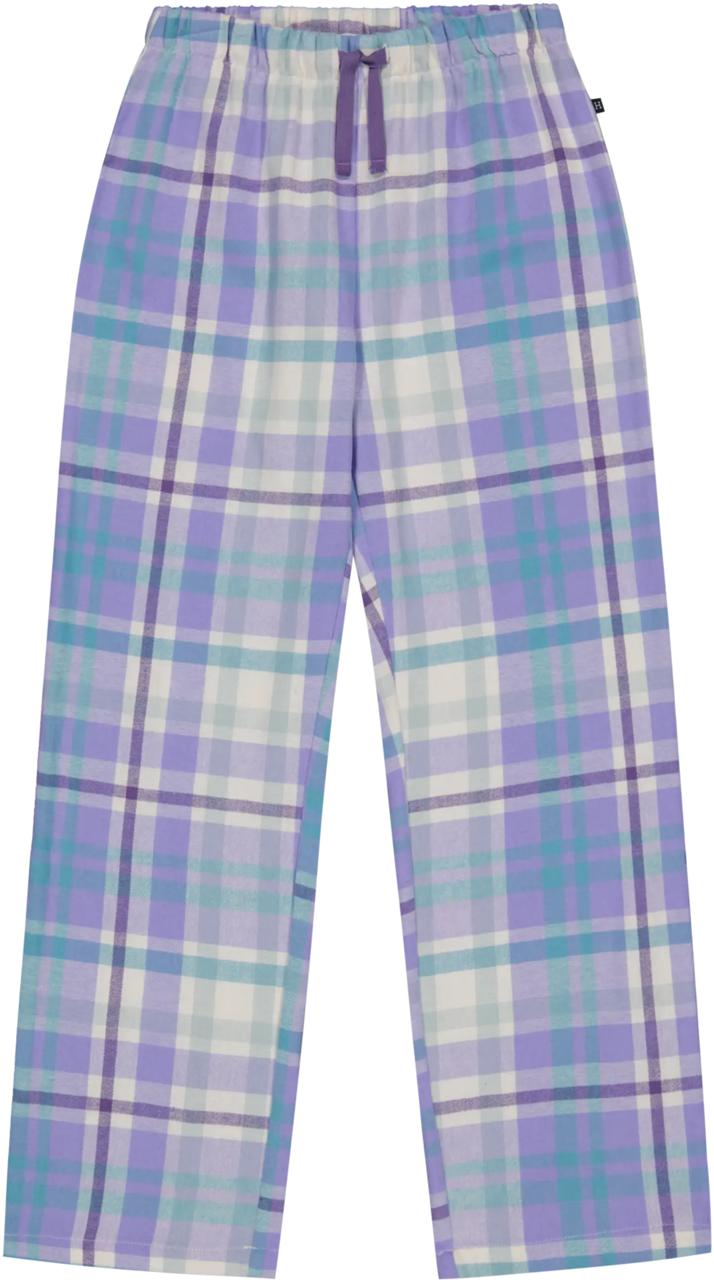 House lasten flanellihousut 232H032604 - LILAVALKOINEN - 1