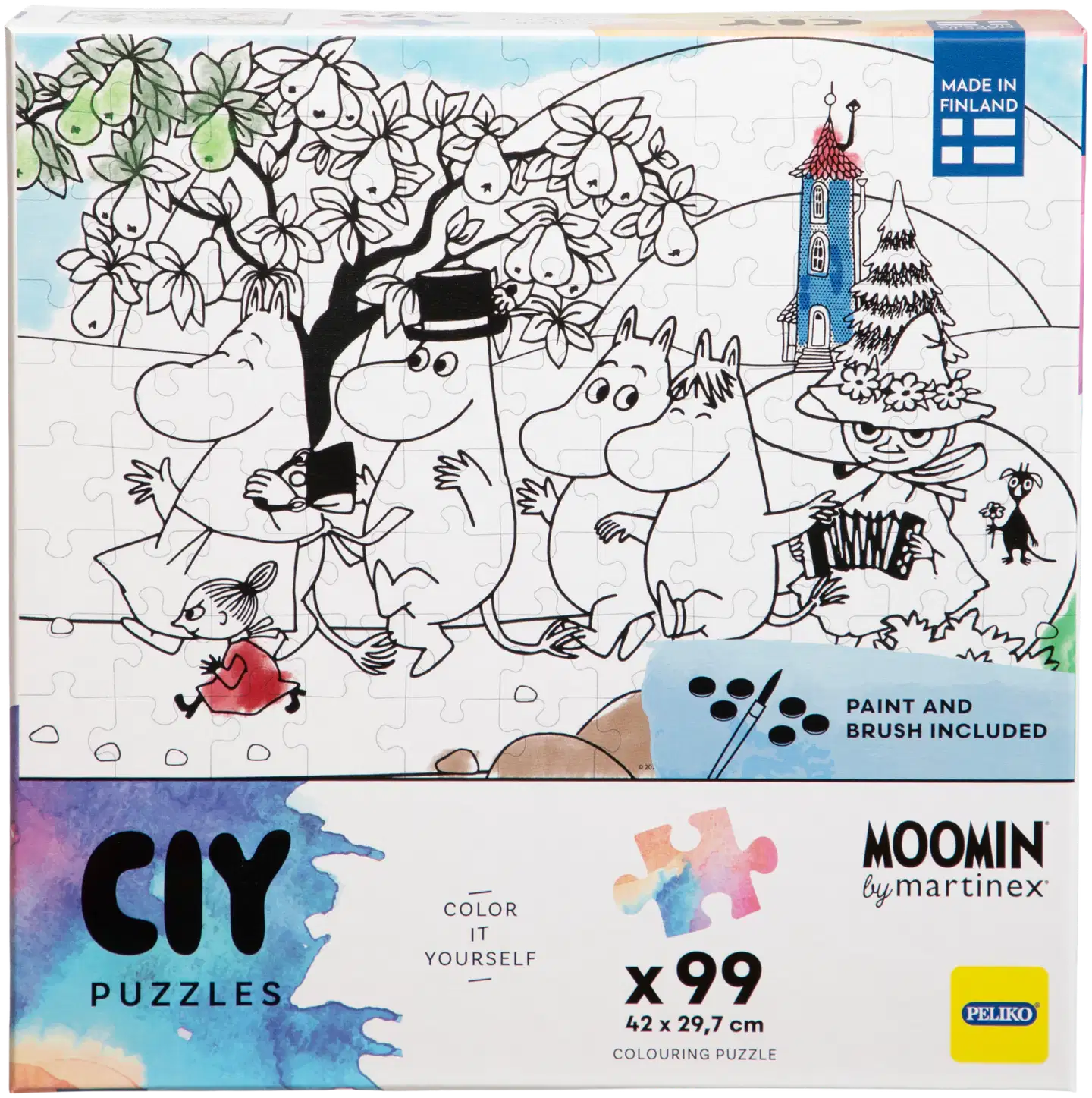 Peliko Muumi palapeli CIY 99 palaa vesivärit - 3
