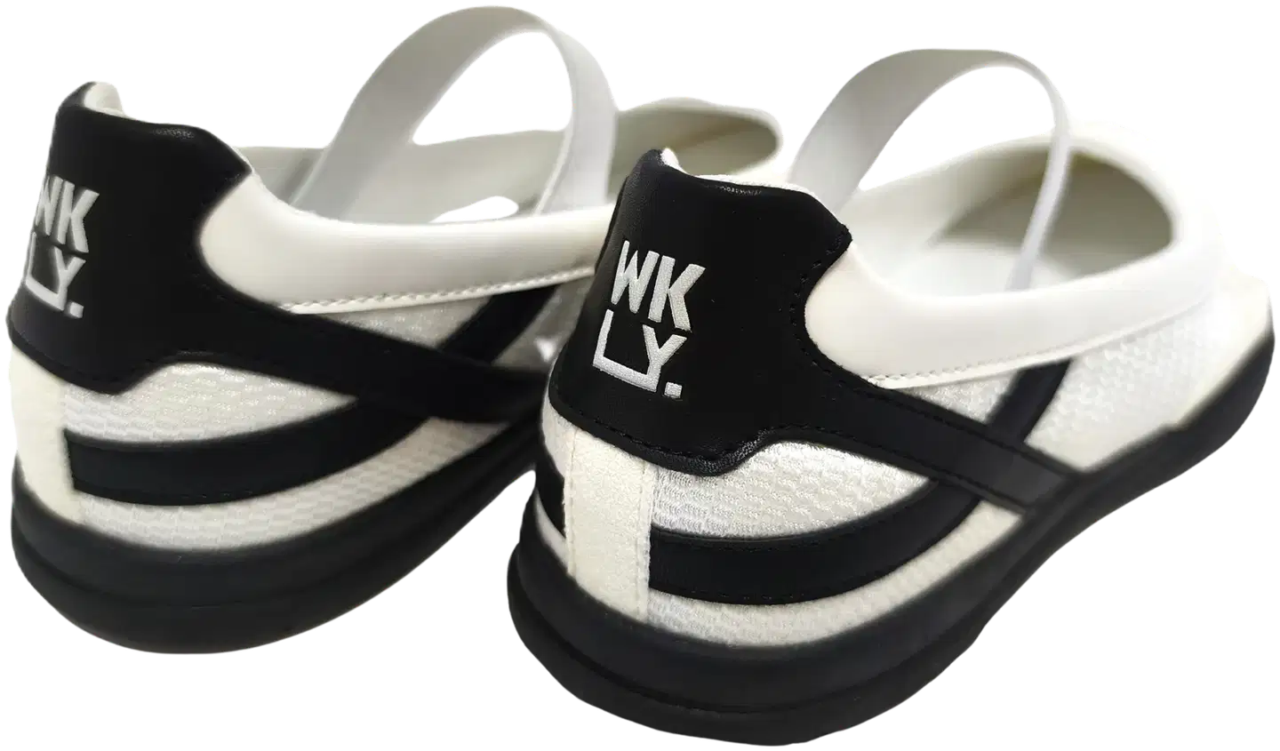 WKLY. naisten sporttiballerinat Bambi K-S6127 - White/black - 2
