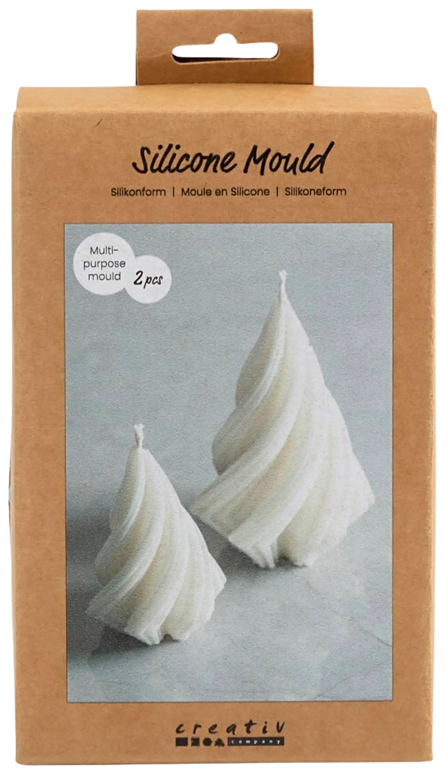 Silikonimuotti, Joulukuuset, Kork. 8+11 cm, halk. 5+7 cm, 2kpl/ 1 pkt - 1