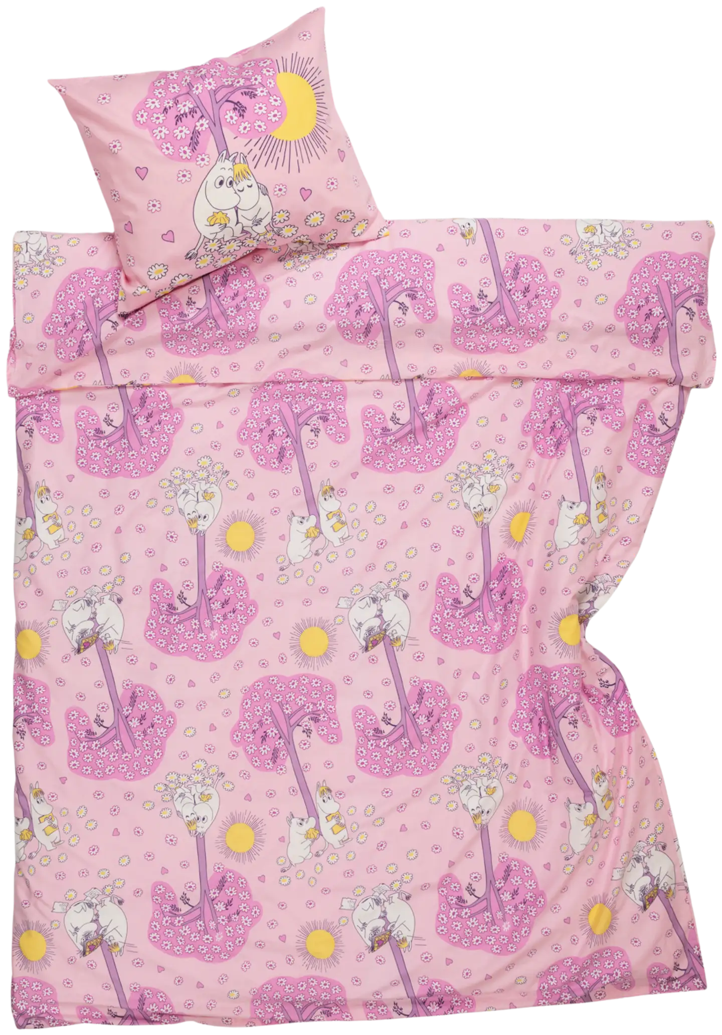 Moomin Arabia  Muumi p.lak.set. 150x210  Sydänkäp GOTS