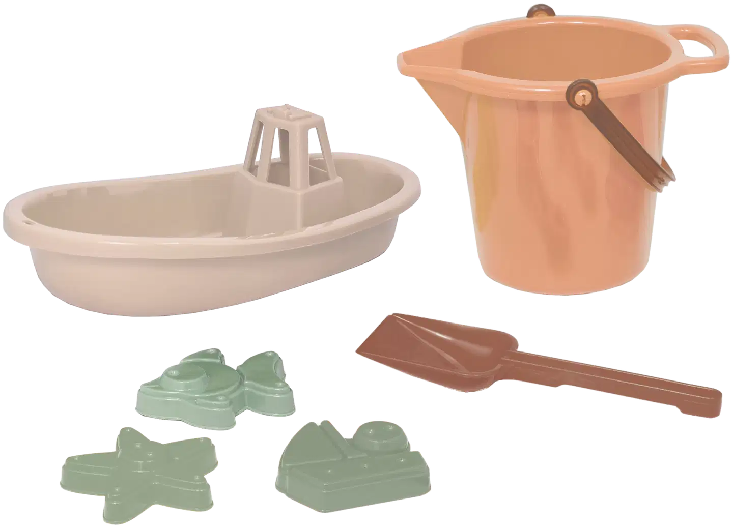 Plasto sankosetti, 6 osaa, "soft neutrals"