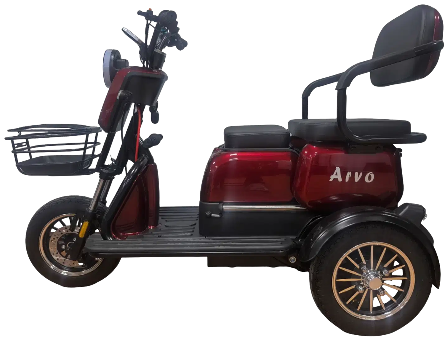 Arvo senioriskootteri p250 punainen - 2