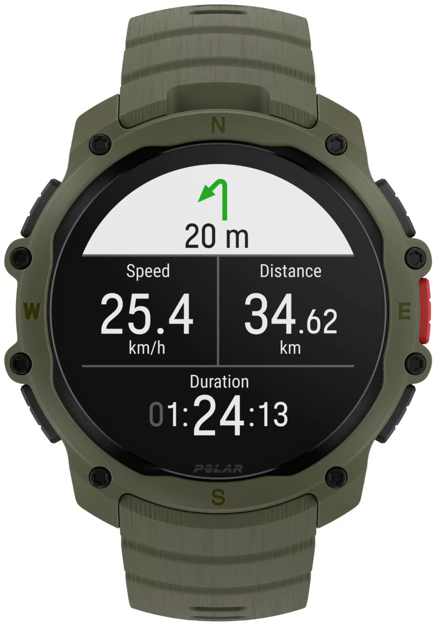 Polar urheilukello Street X Forest Green (S-L) - 2