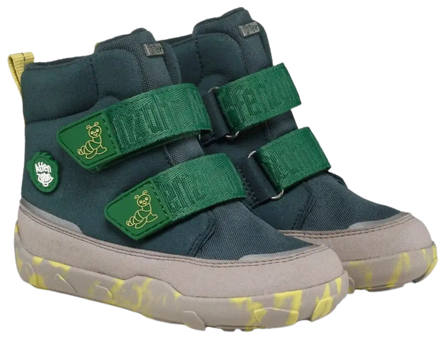 Affenzahn paljasjalkasaappaat Vegan Comfy - Caterpillar - green - 1