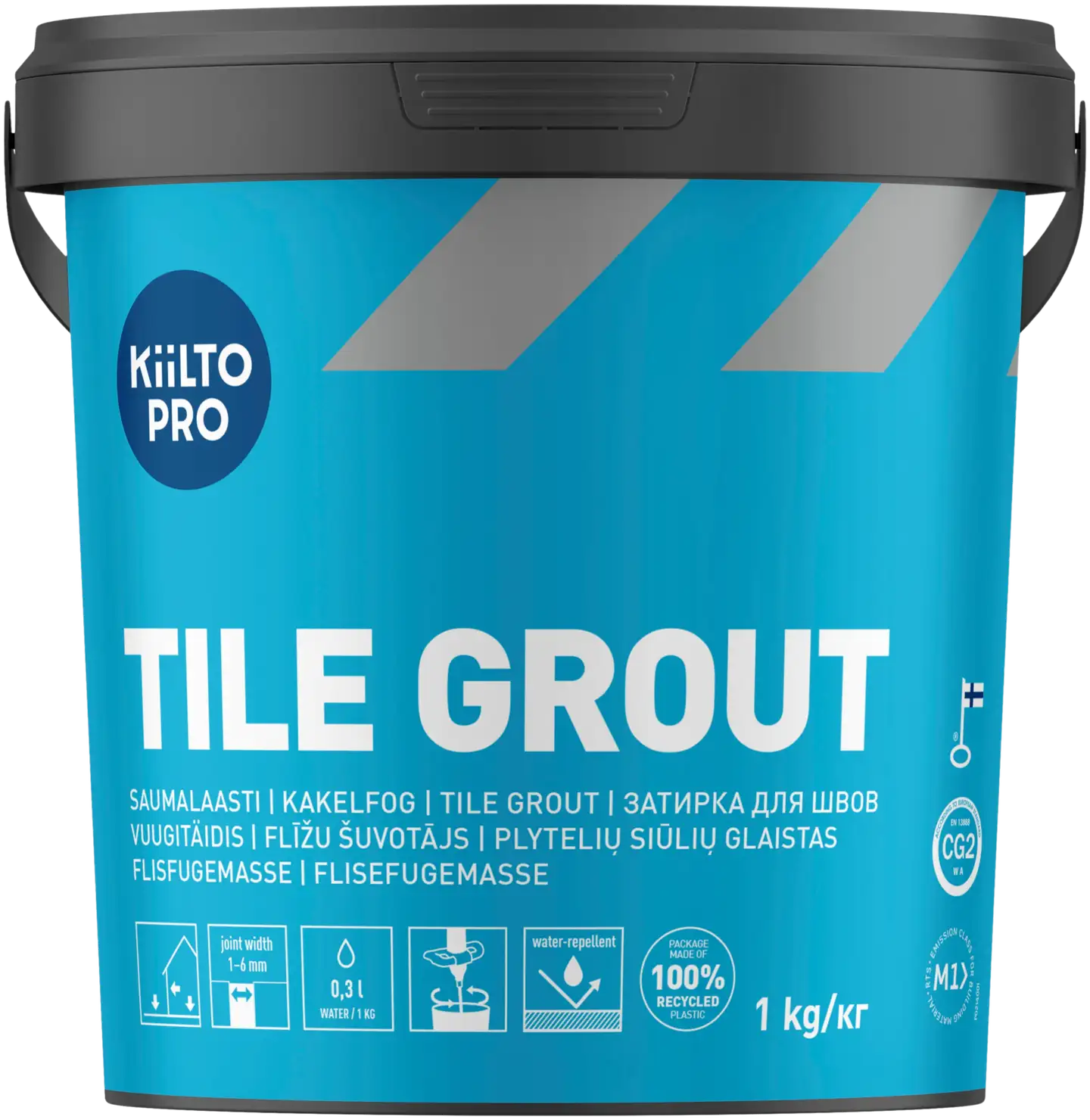 Kiilto Pro Tile grout saumalaasti 48 antracite 1 kg