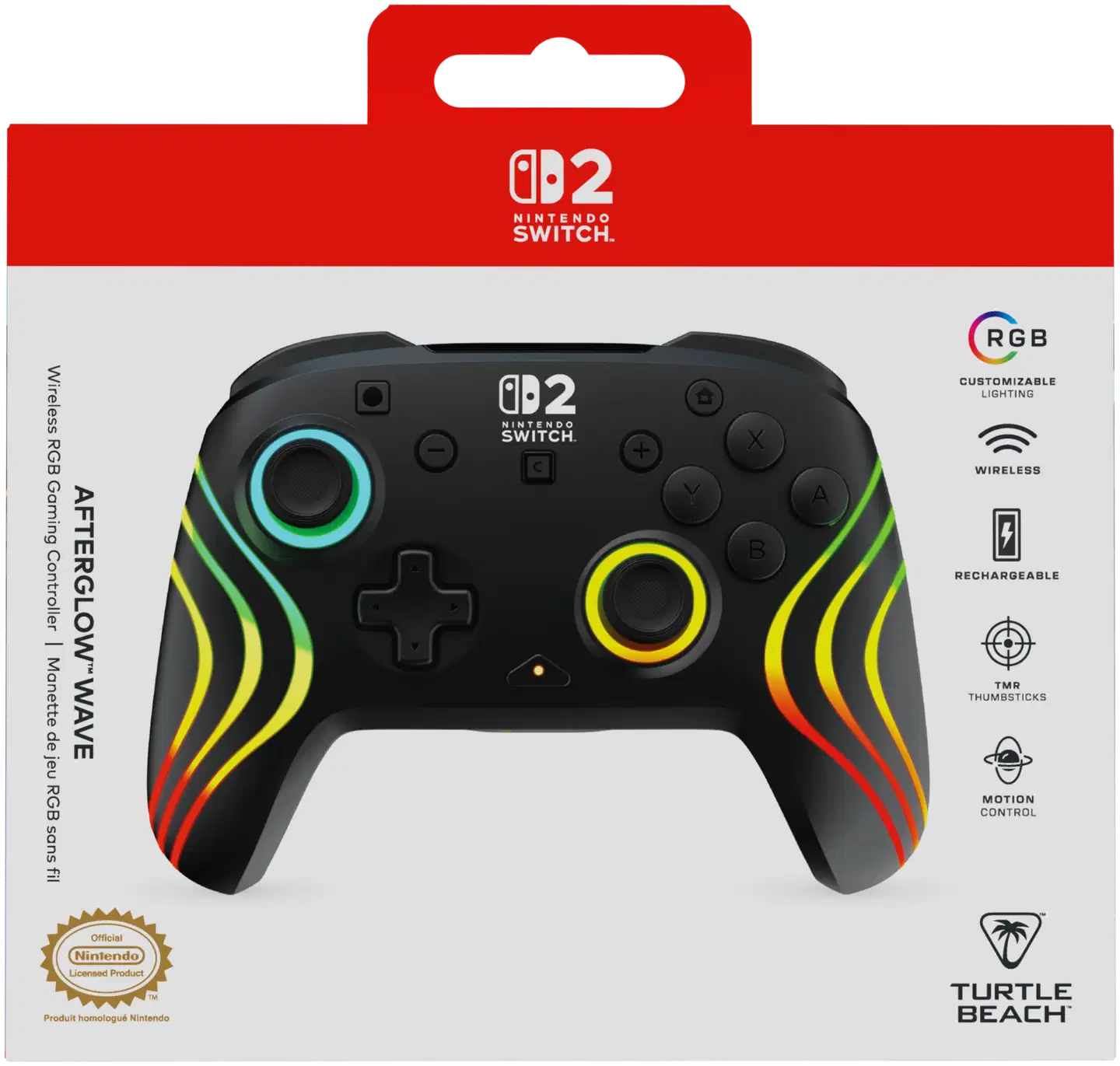 Turtle Beach langaton peliohjain Switch 2 Afterglow Wave - 6