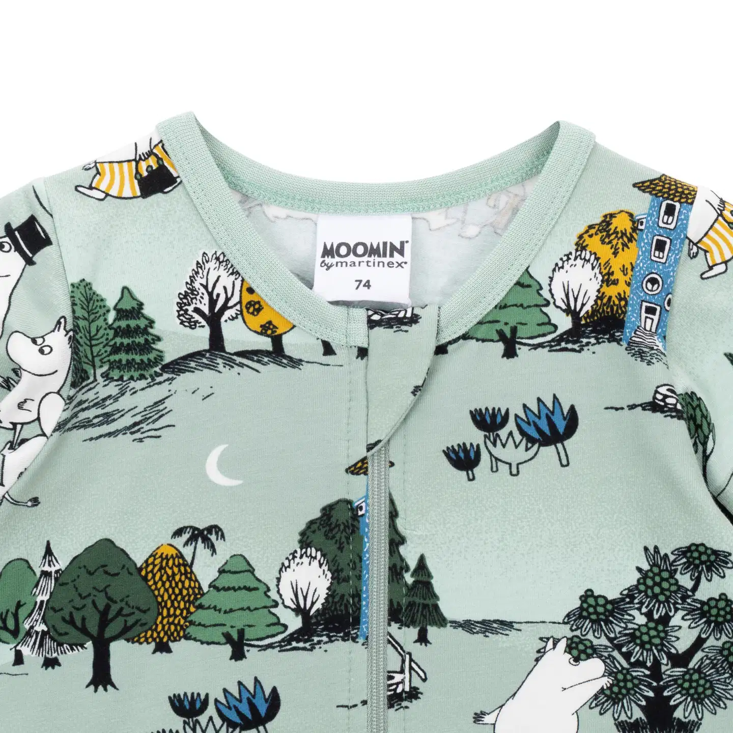 Muumi vauvojen pyjama Kuutamoyö 593359 - vihreä - 2