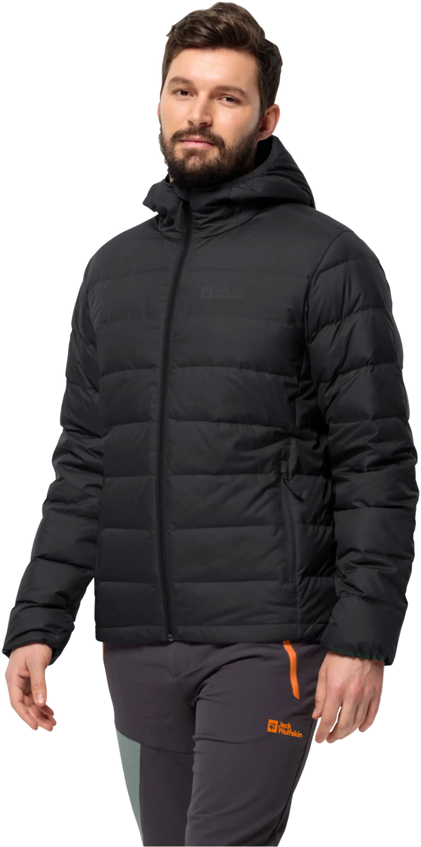 Jack Wolfskin miesten untuvatakki Ather down hoody jacket m 120767 - BLACK - 2