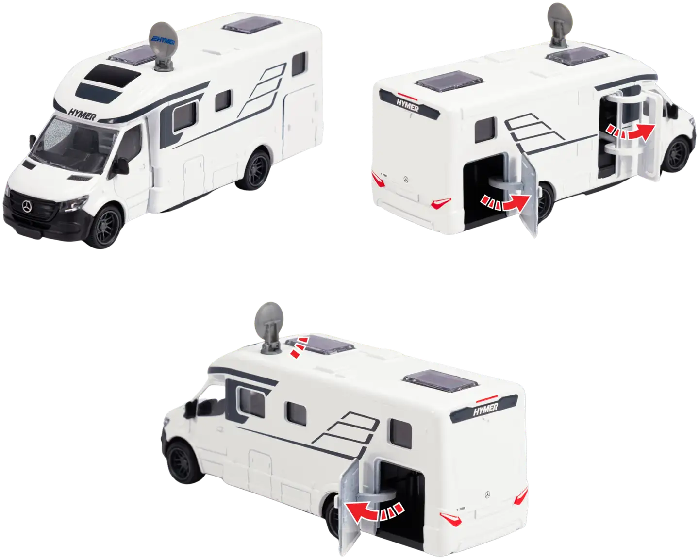 Majorette Hymer B-Class Camper matkailuauto - 7