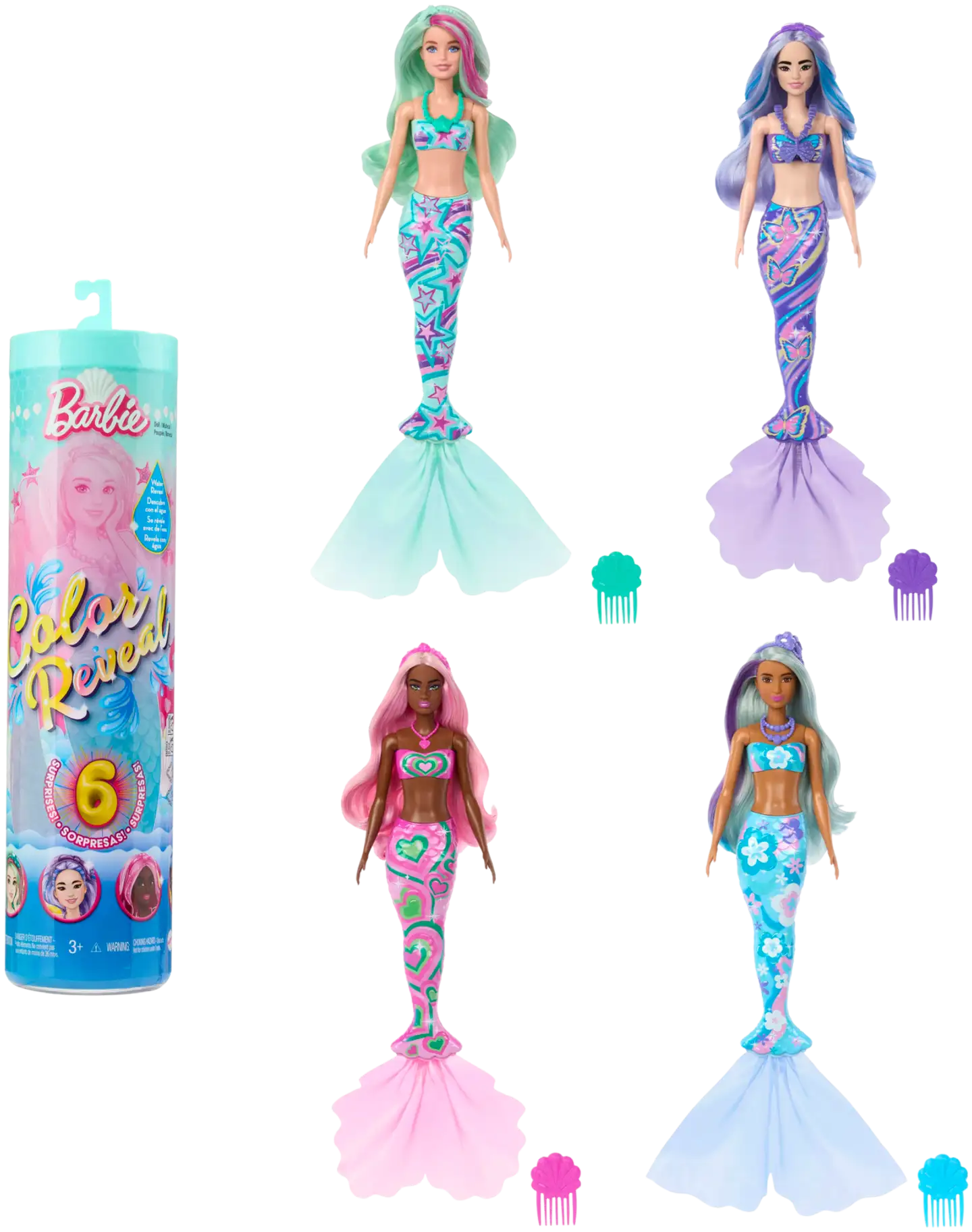 Barbie Color Reveal -merenneitonukke