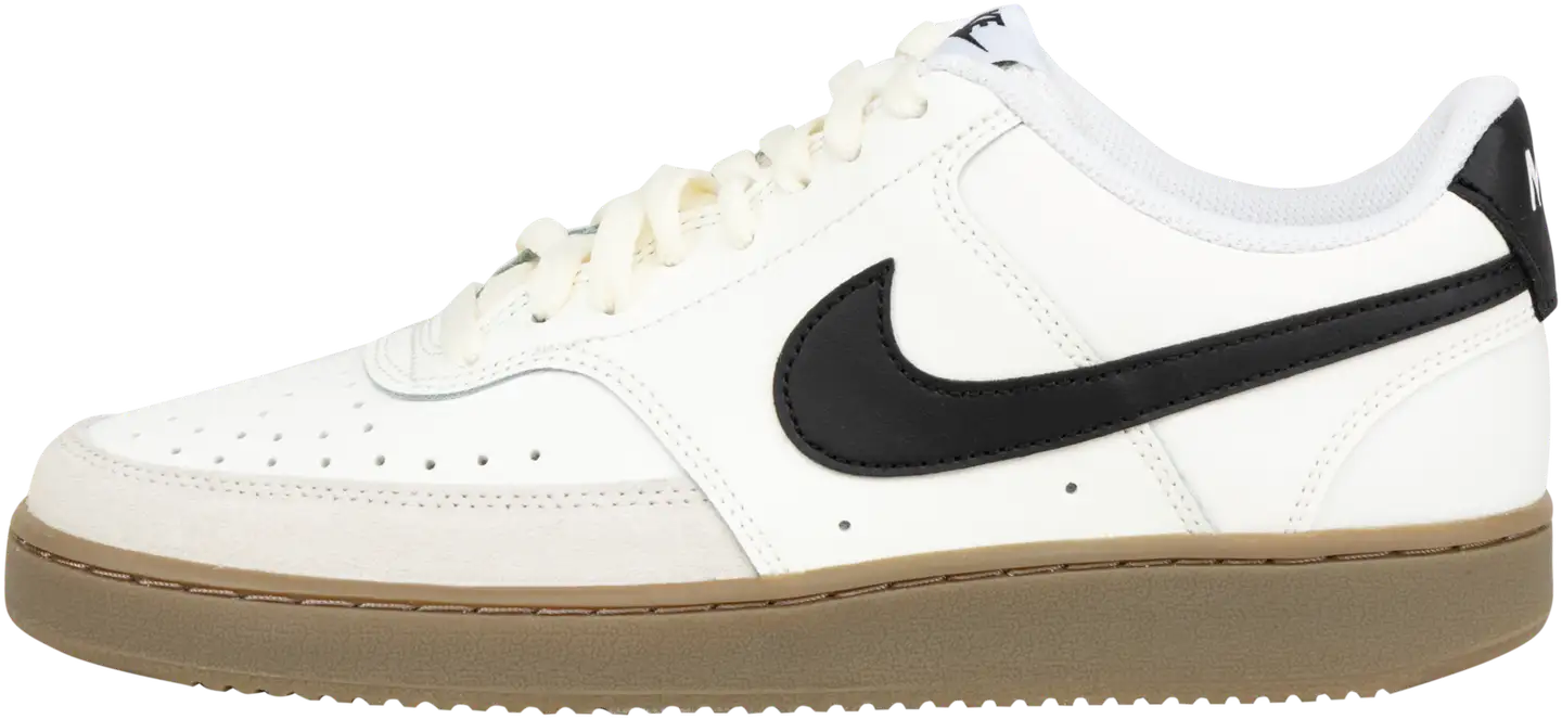 Nike miesten vapaa-ajan jalkineet Court Vision Low Sail Black - Sail/blk - 3