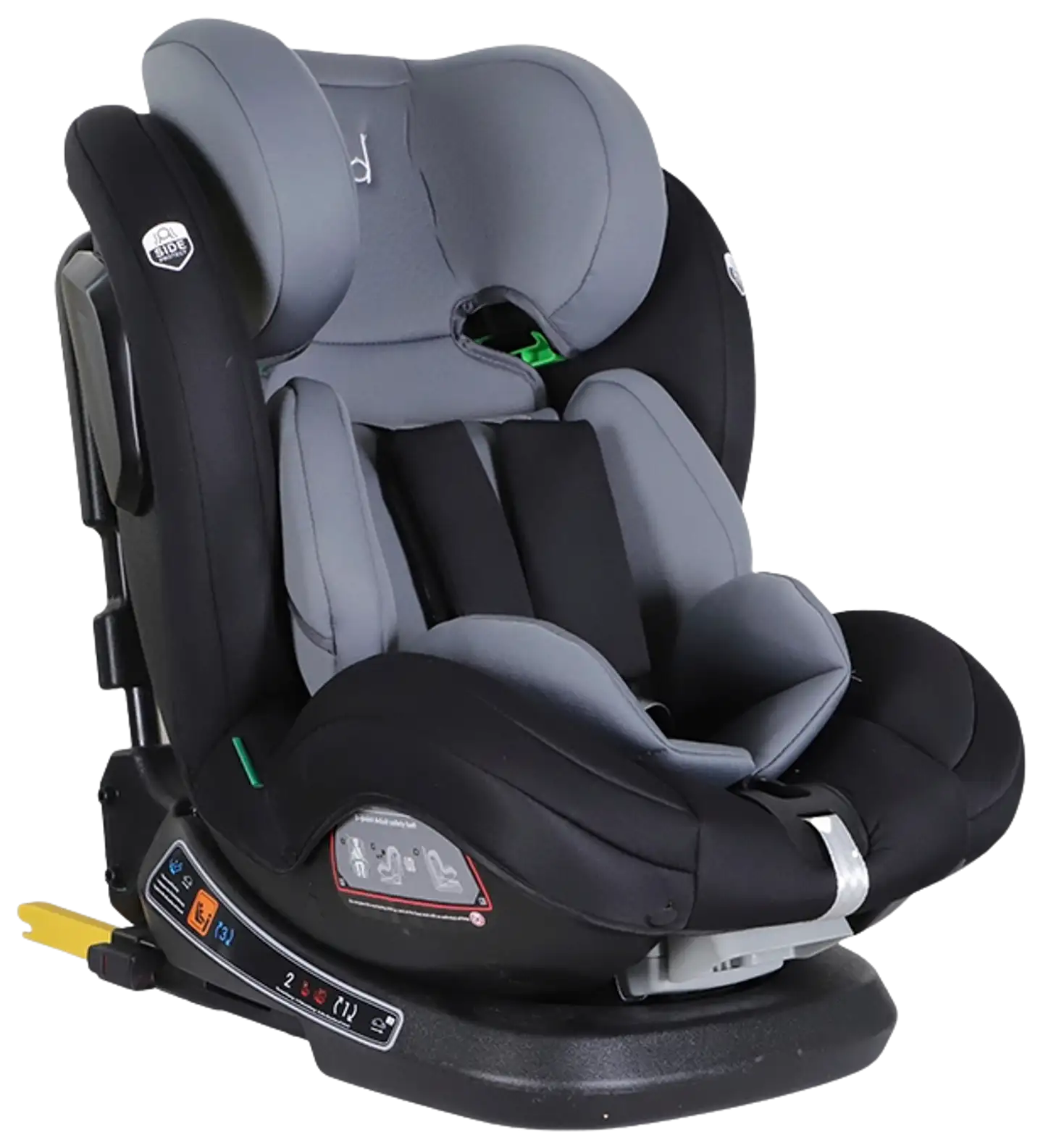 Kikid Turvaistuin Premium 40-150cm i-Size 360 ISOFIX R129, musta-harmaa - 2