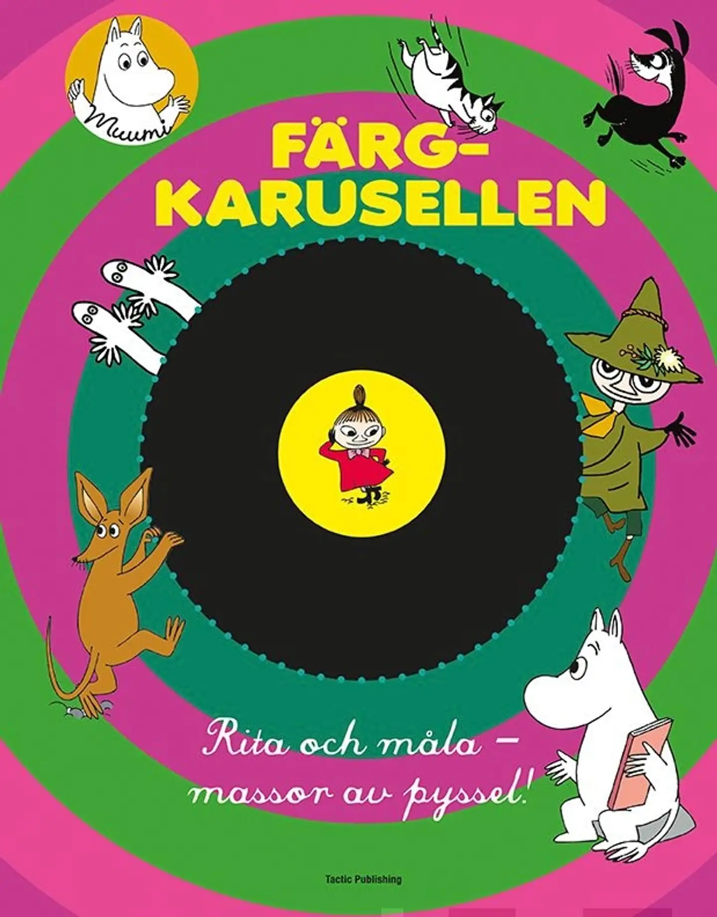 Mumin Färgkarusellen - Rita och måla - massor av pyssel!