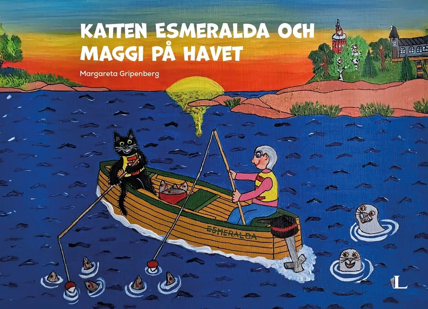 Gripenberg, Katten Esmeralda och Maggi på havet i Hangö