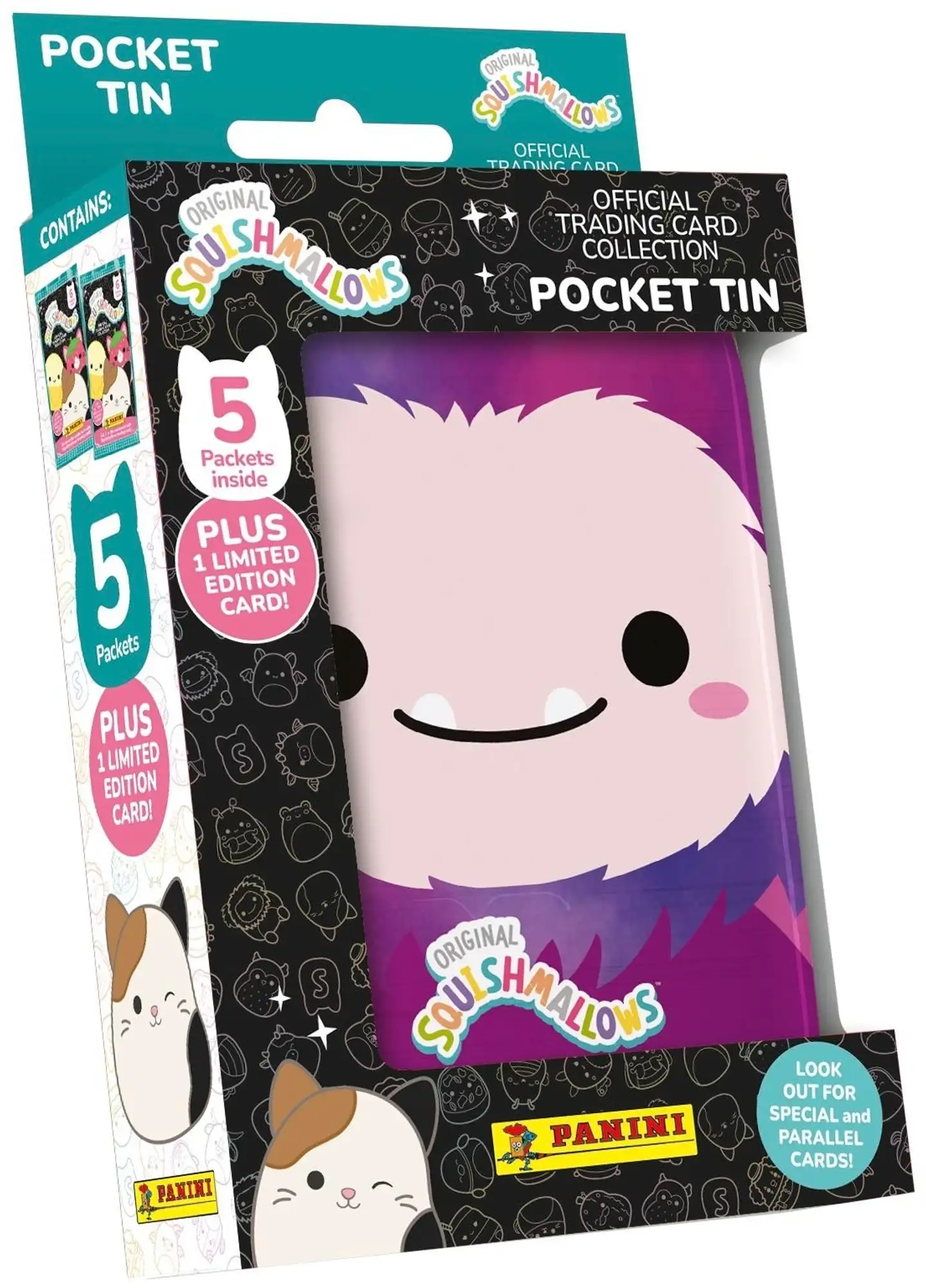 Squishmallows -Tasku metallirasia kortit keräilykortit