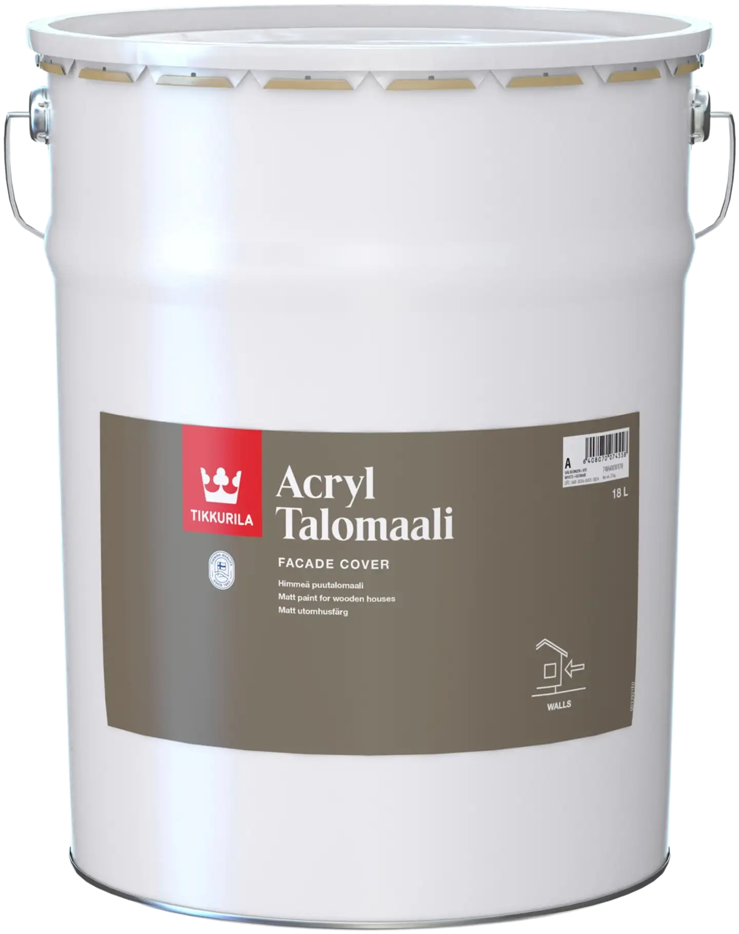 Tikkurila Acryl Talomaali 18l C vain sävytykseen himmeä