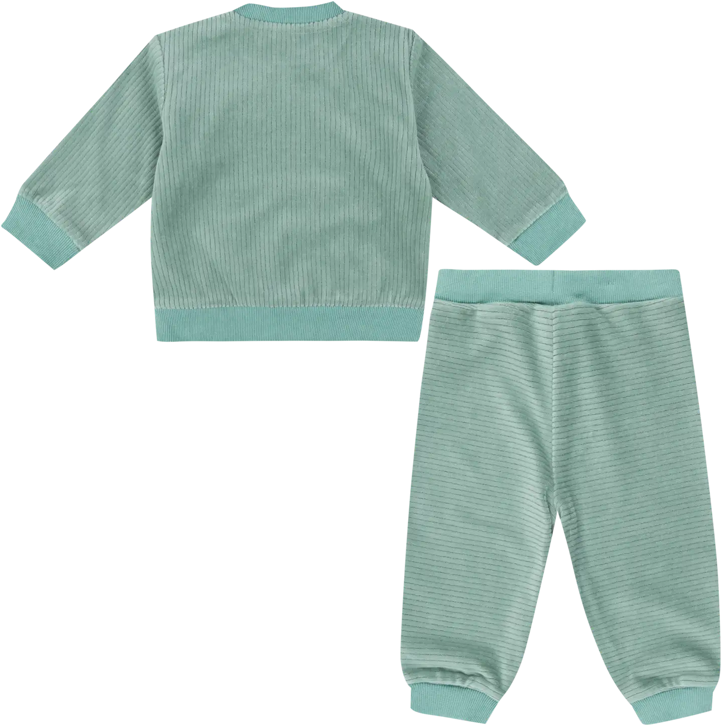 Ciraf vauvojen veluurisetti paita & housut 250B254182 - 16-5808tcx iceberg green - 2