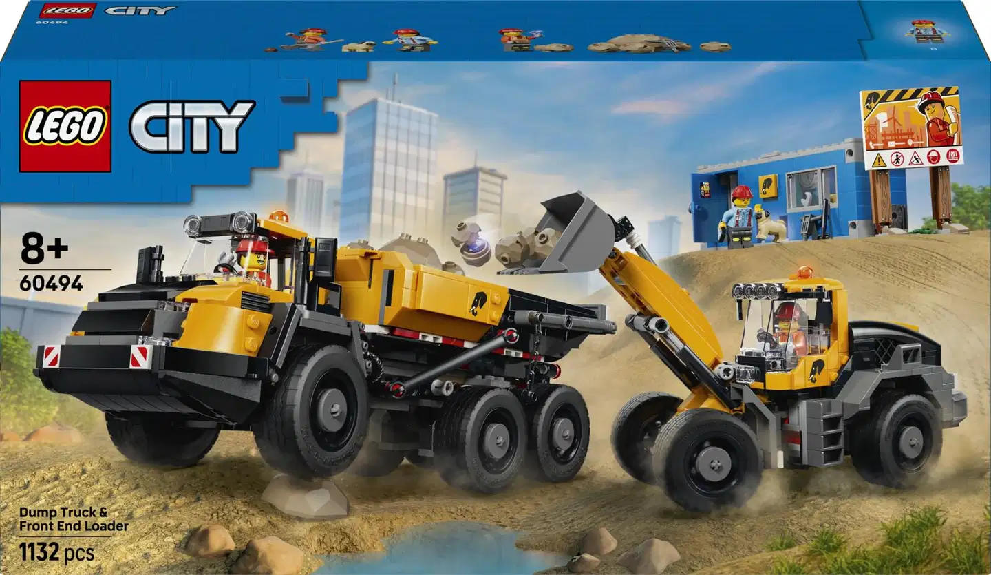 LEGO® City Big Vehicles 60494 Kippiauto ja etukuormaaja - 3