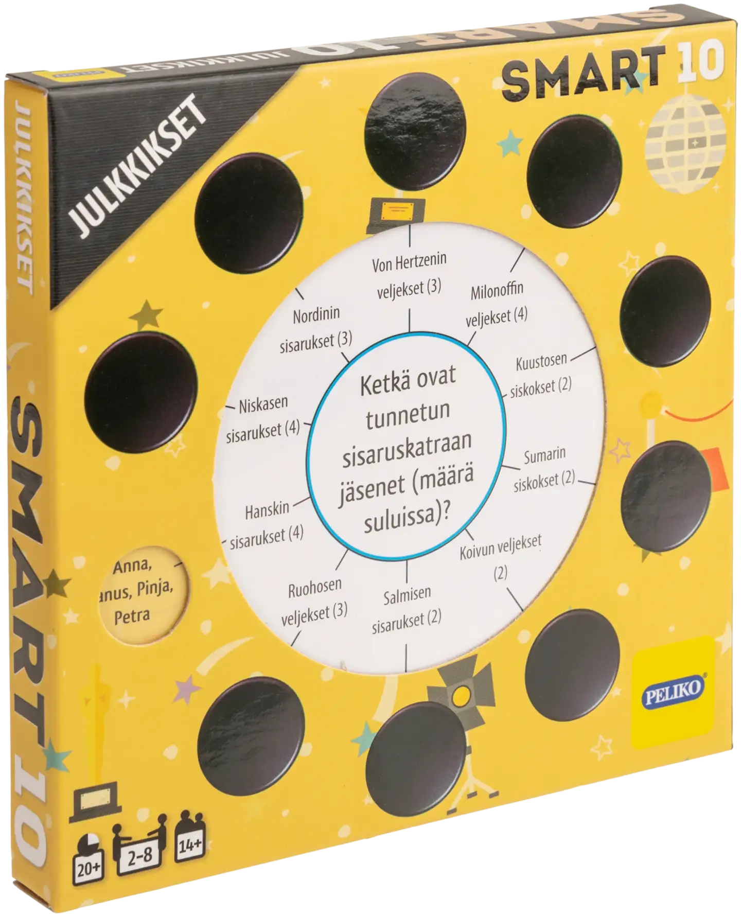 Peliko Smart10 tietopeli kysymykset julkkikset - 1