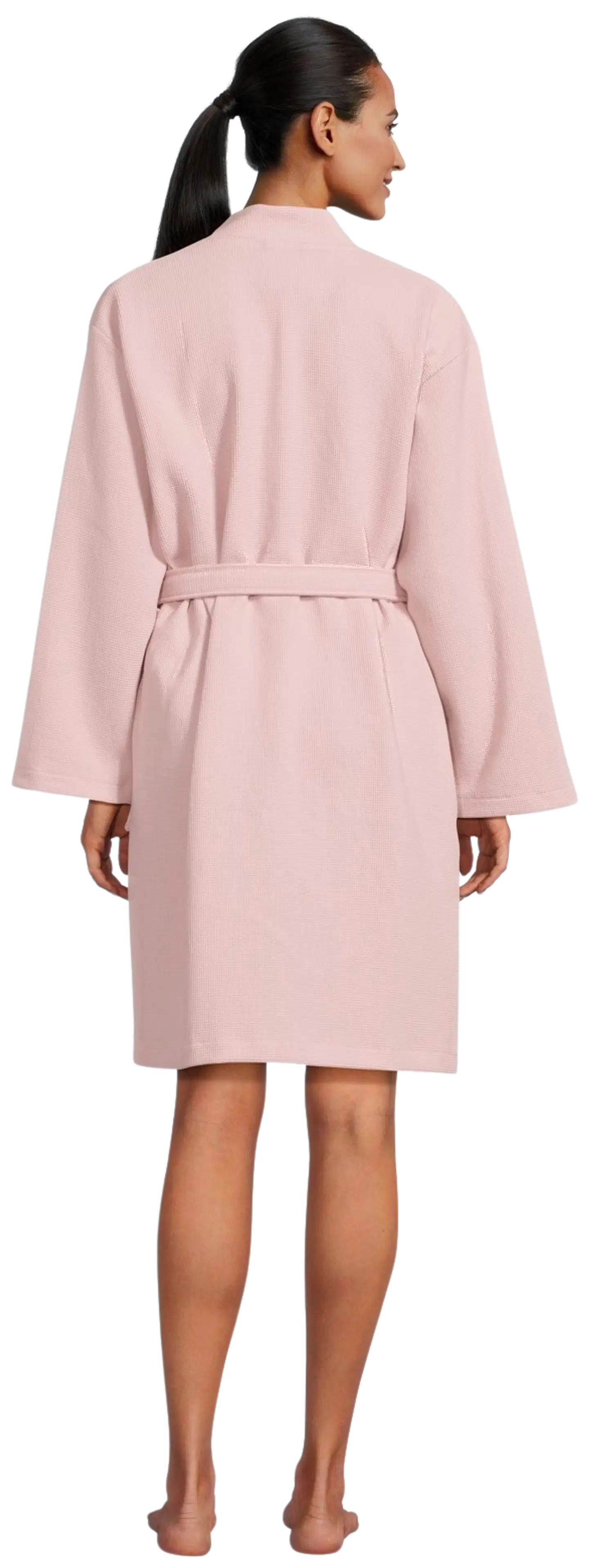 Actuelle naisten kylpytakki vohvelikankaasta 215ASS2001 - Chalk pink - 3