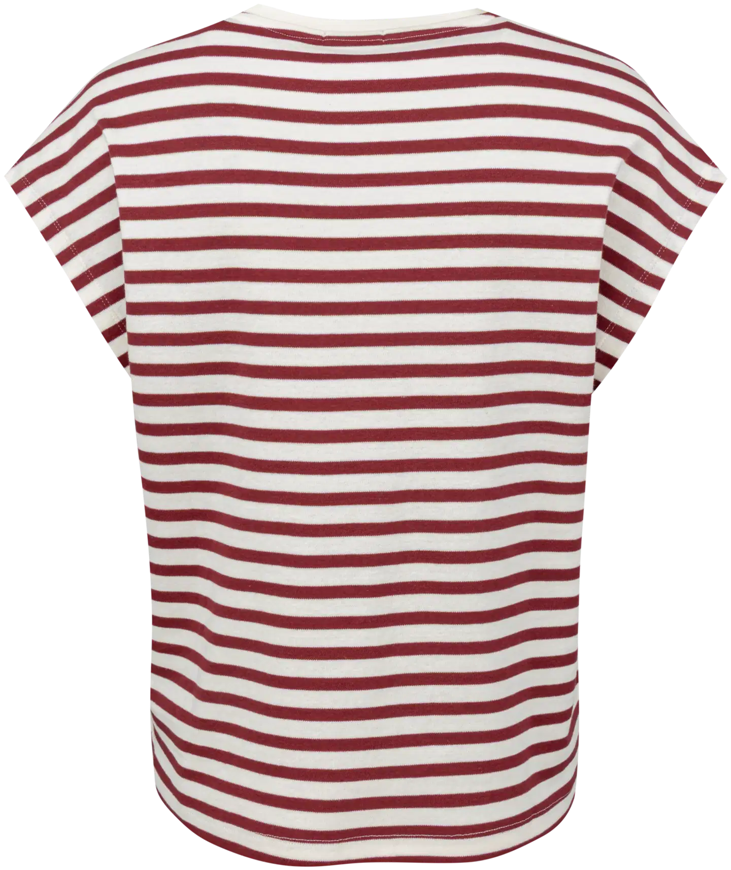 House naisten raidallinen t-paita 213H261701 - red white - 2