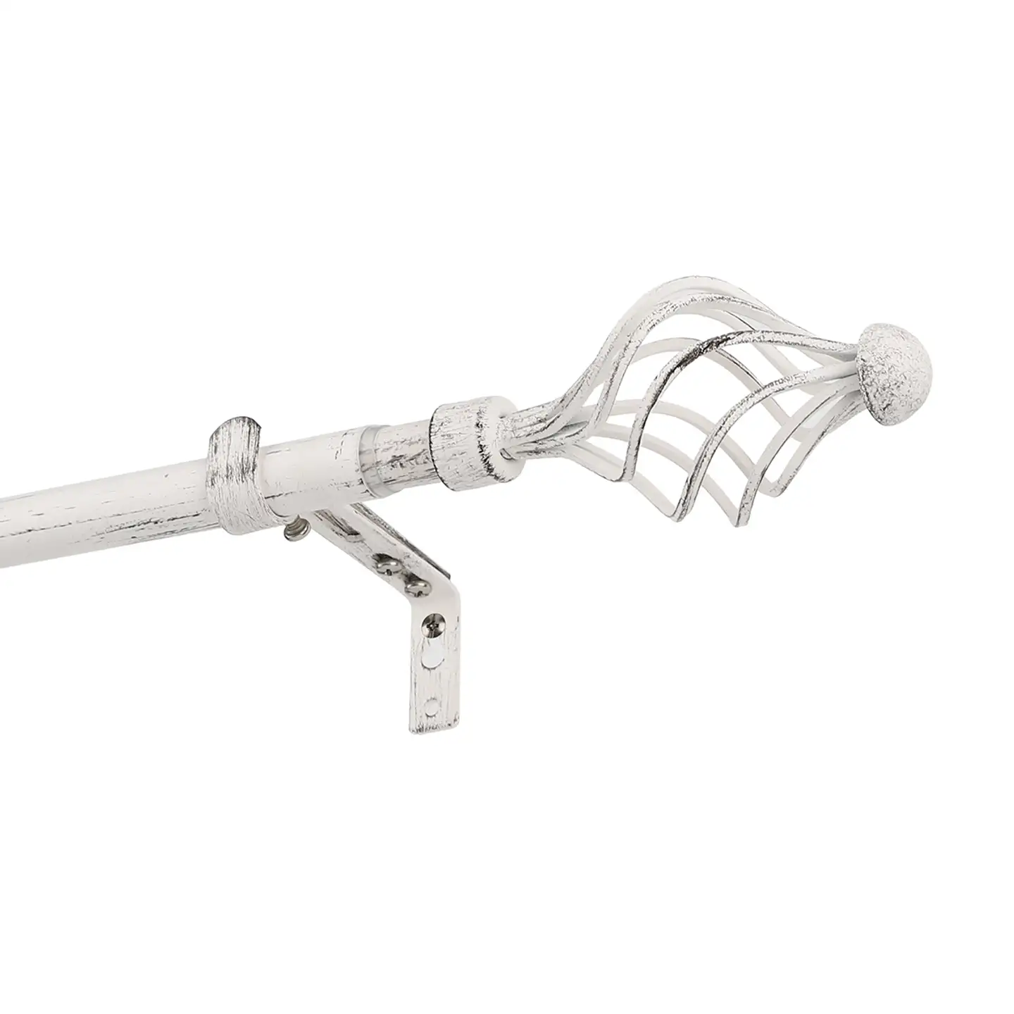 Ihanin verhotangon kannakkeet valkokulta 19mm 2kpl/pss - 5