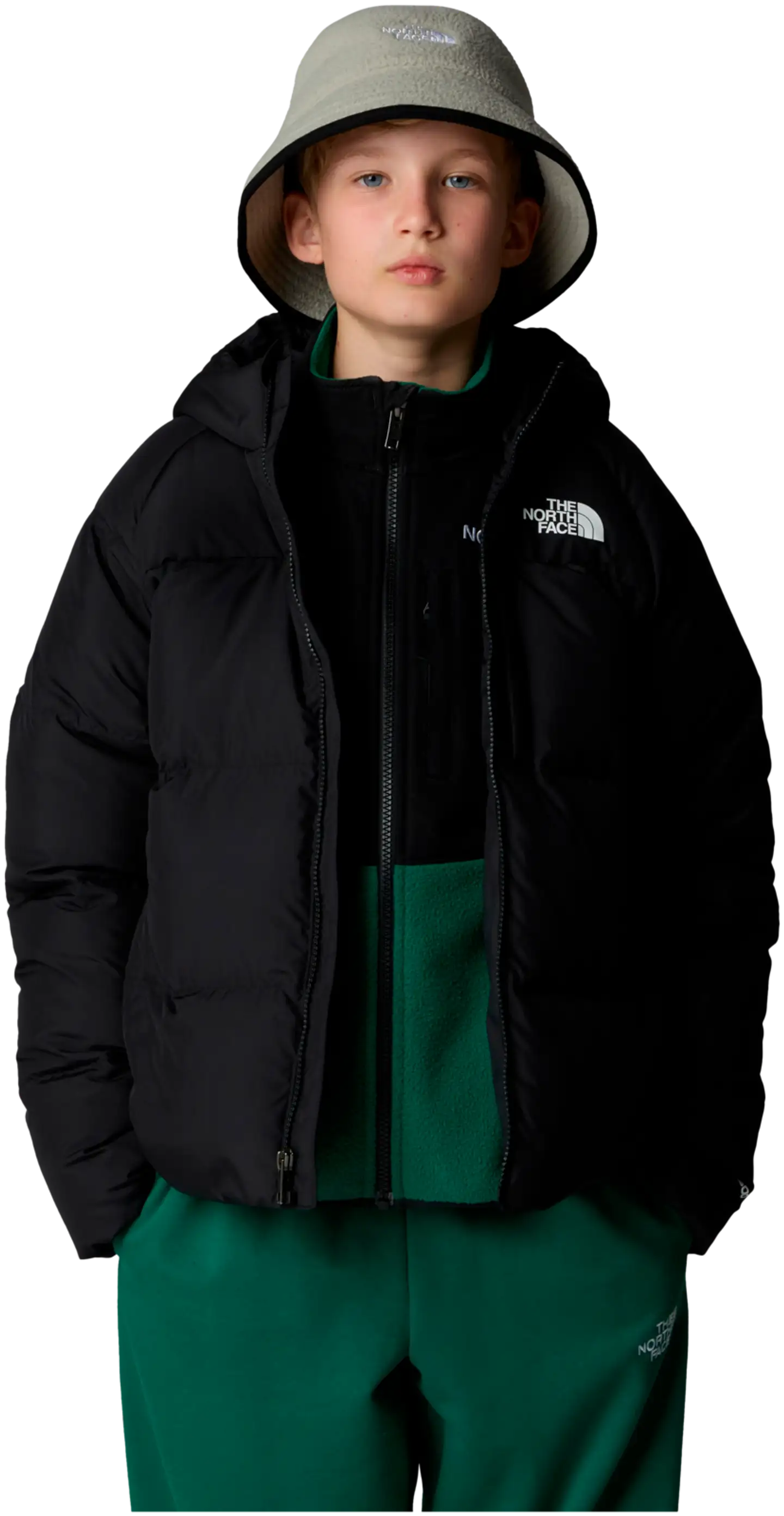 The North Face Nuorten talvitakki B NORTH DOWN HOODED - TNF Black - 4