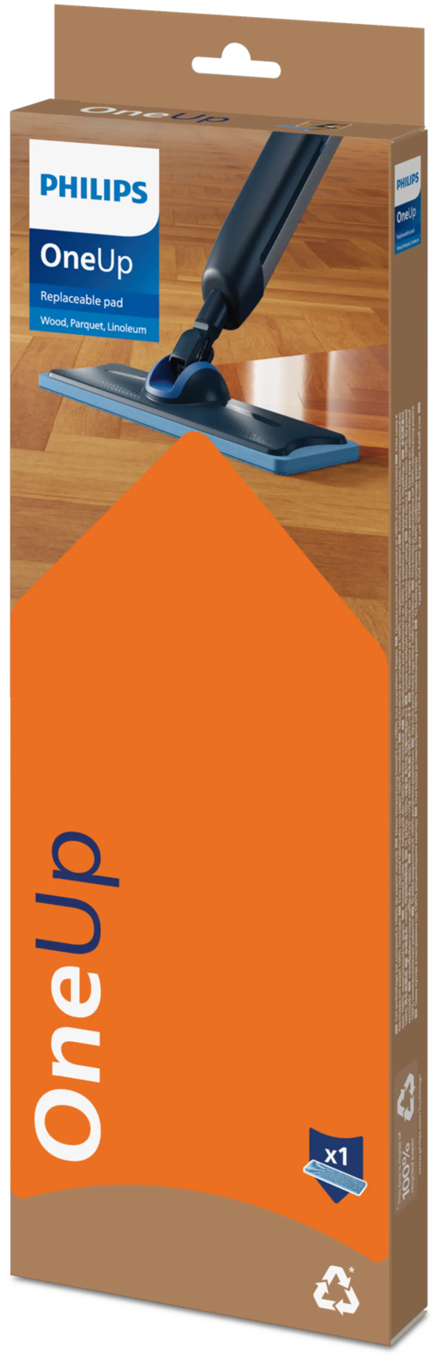 Philips oneup vaihdettava moppityyny puulattioille XV1884/10 - 2