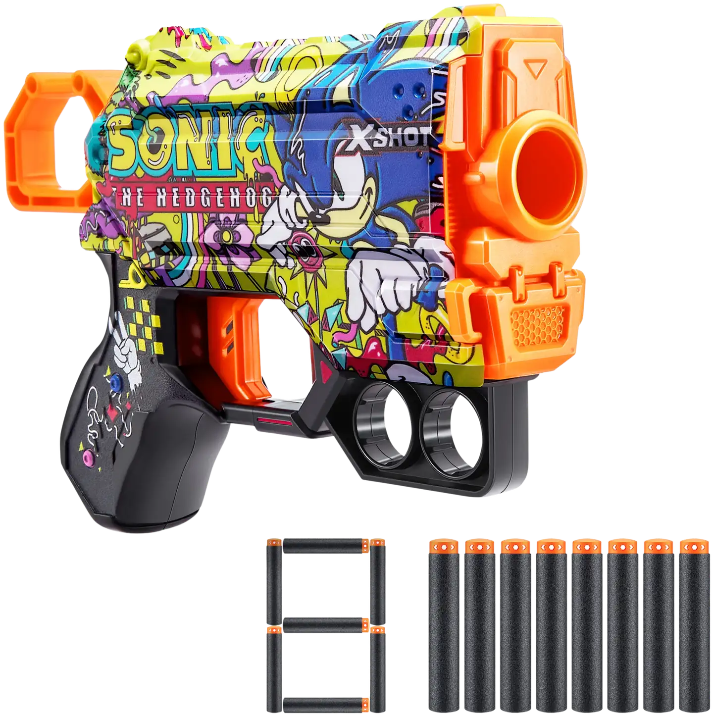 X-Shot leikkiase Skins Menace Sonic 8 ammusta - 1