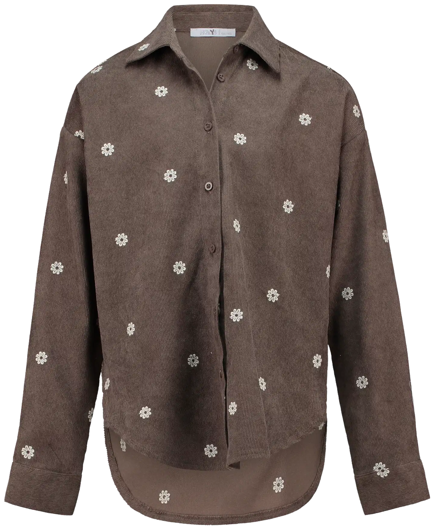 Hailys lasten paitapusero - brown flower - 1