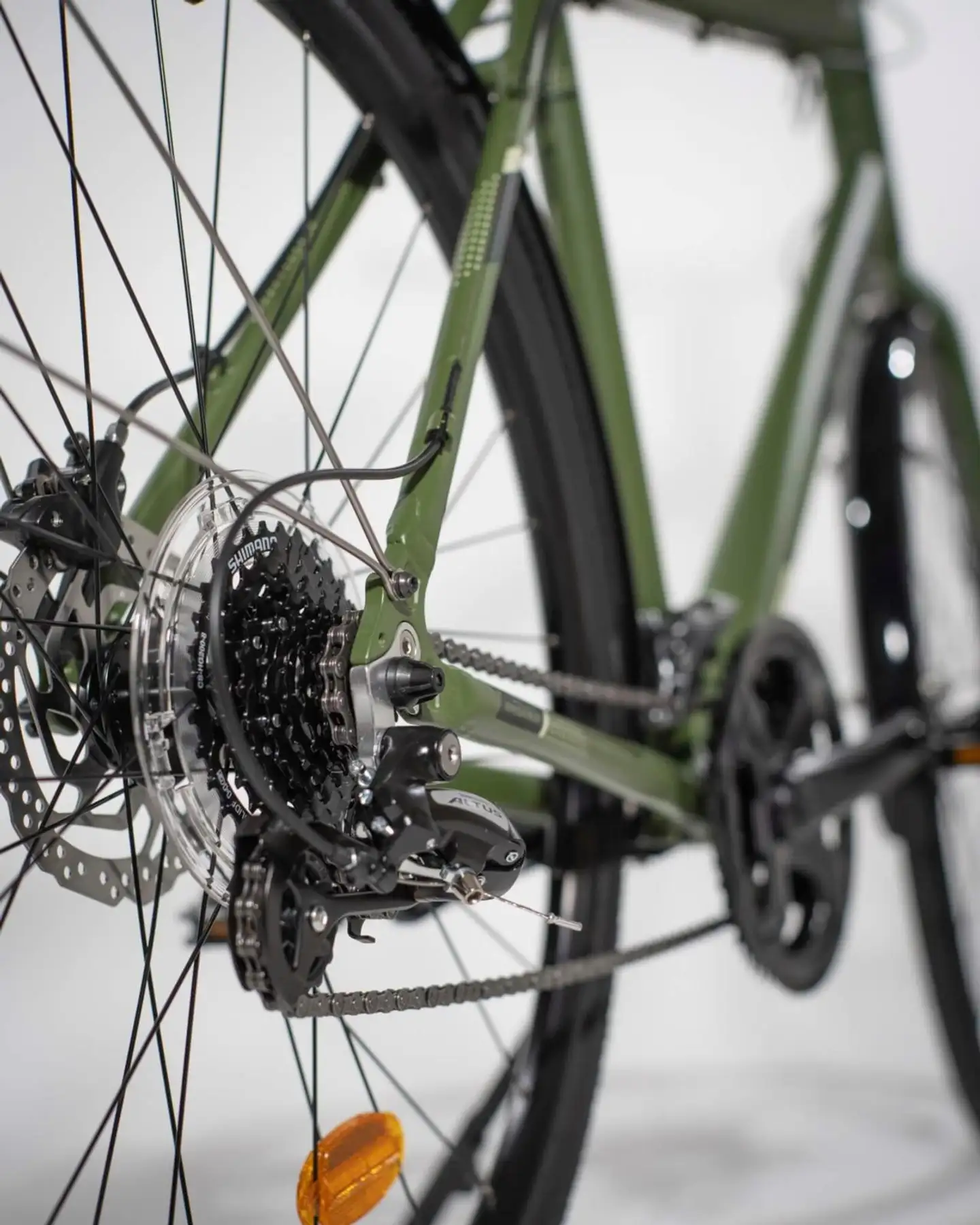 Insera Reflex 28" retkipyörä 24-vaihdetta runko 53 cm vihreä army - 4