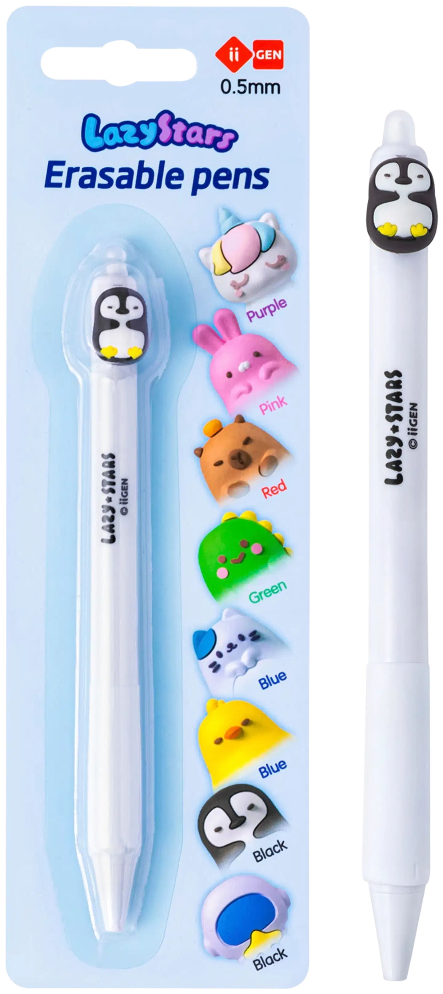 Pyyhittävä geelikynä pingviini - 1