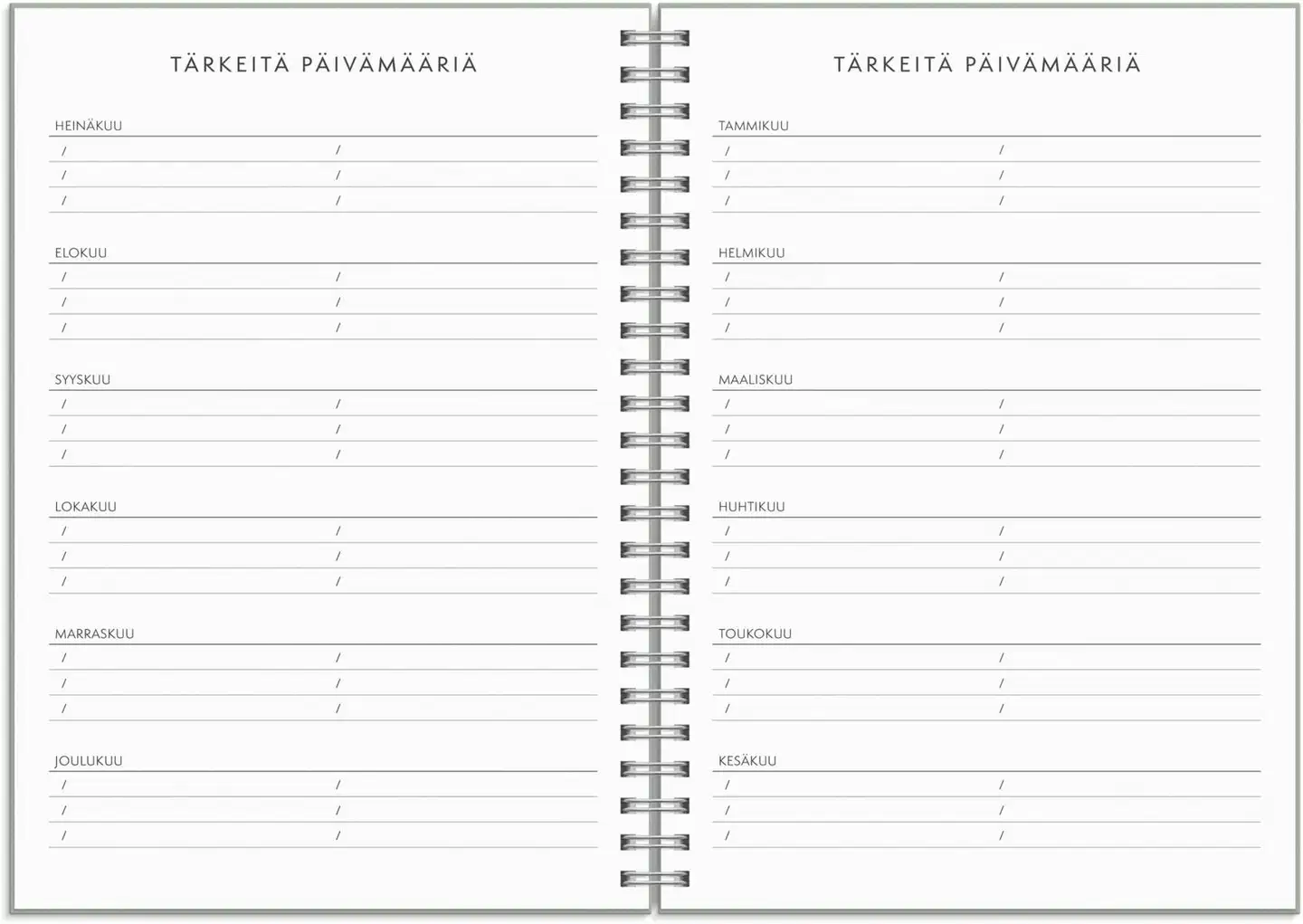 Burde kalenteri Plan more A5 26/27 - 3
