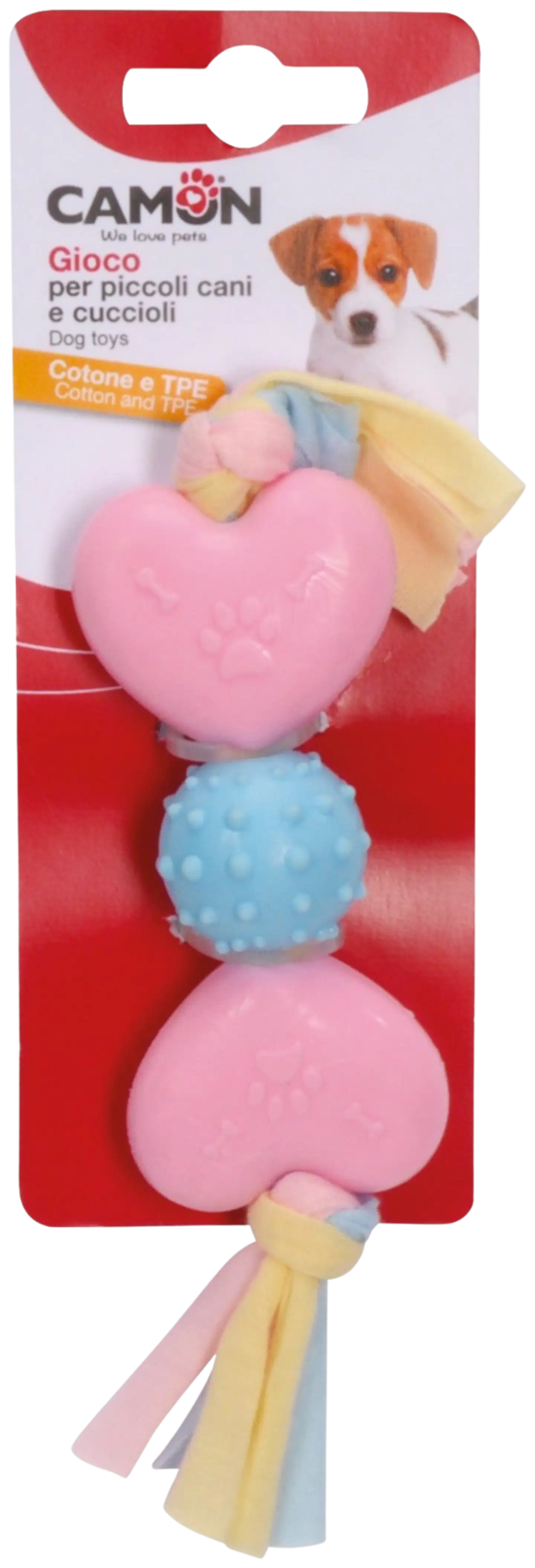 Camon koiran TPE pentulelu sydämillä 20cm