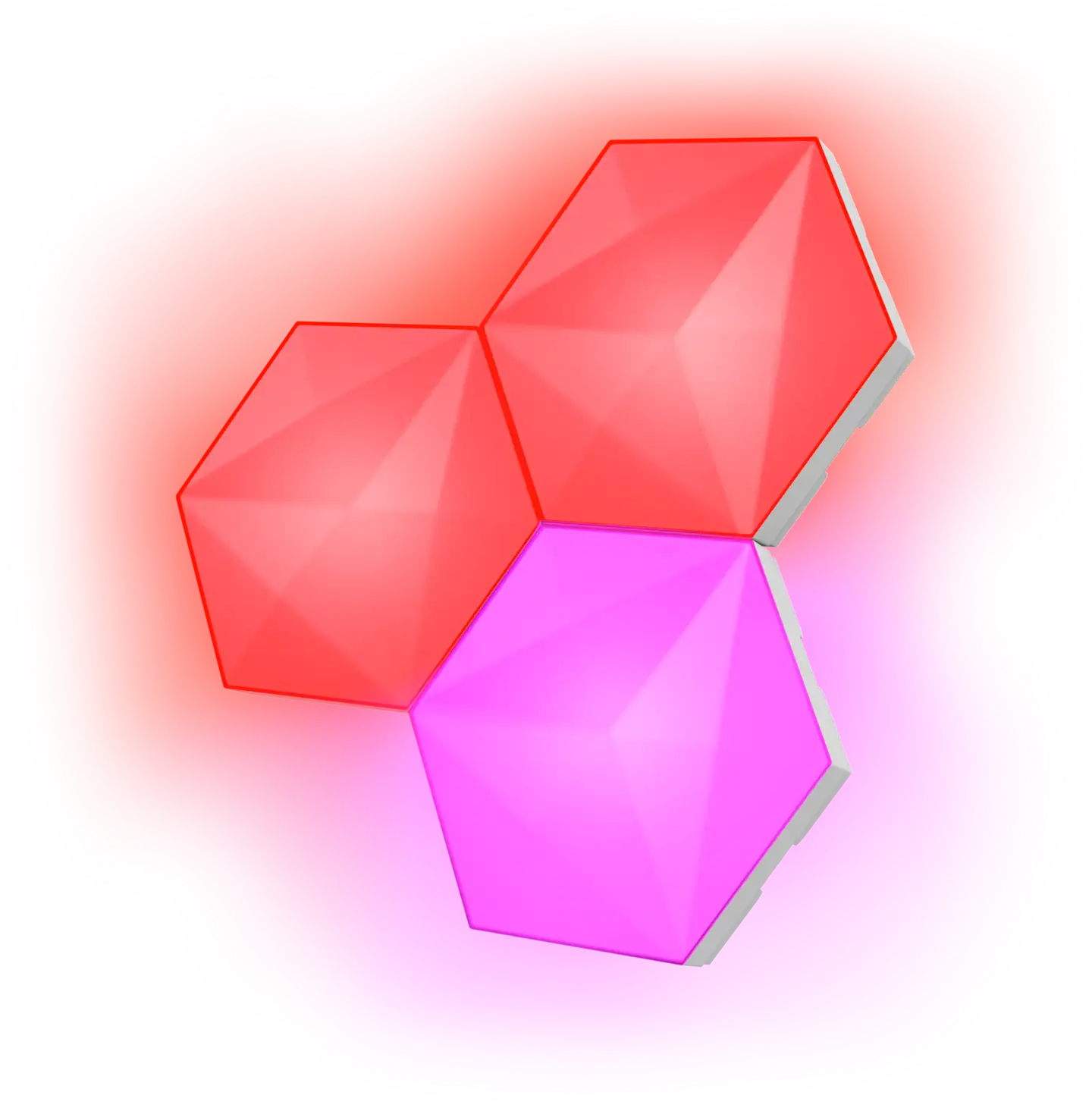 Trust Valopaneelin 3kpl lisäpakkaus GXT 903 Vybz RGB Hexagon - 1