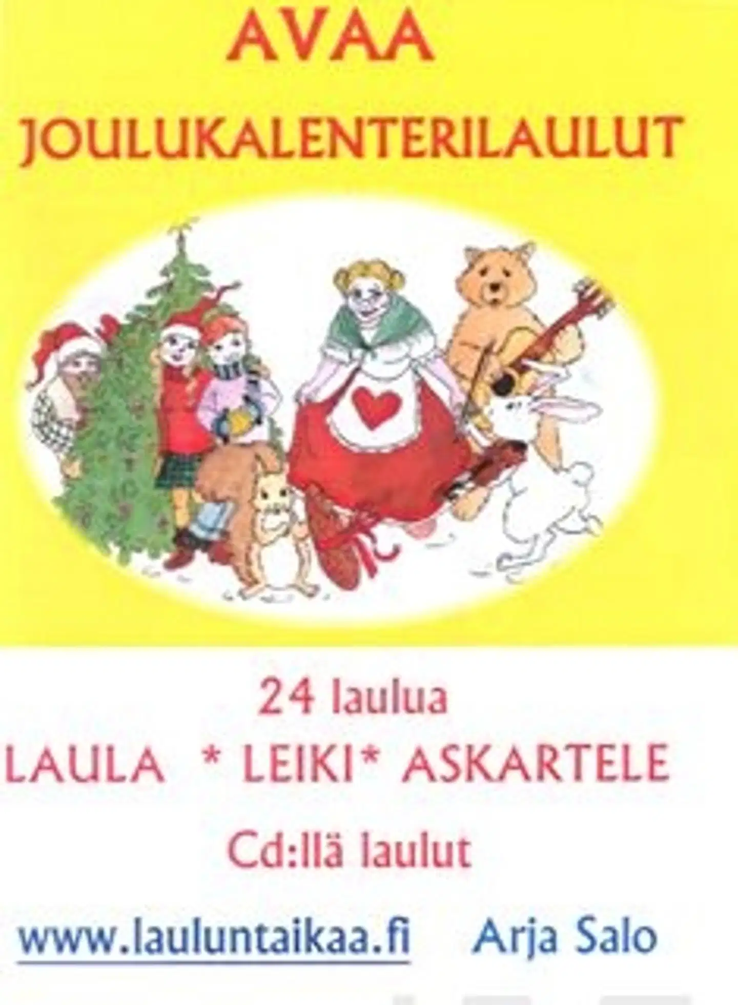 Salo, Avaa joulukalenterilaulut - 24 laulua : laula, leiki, askartele