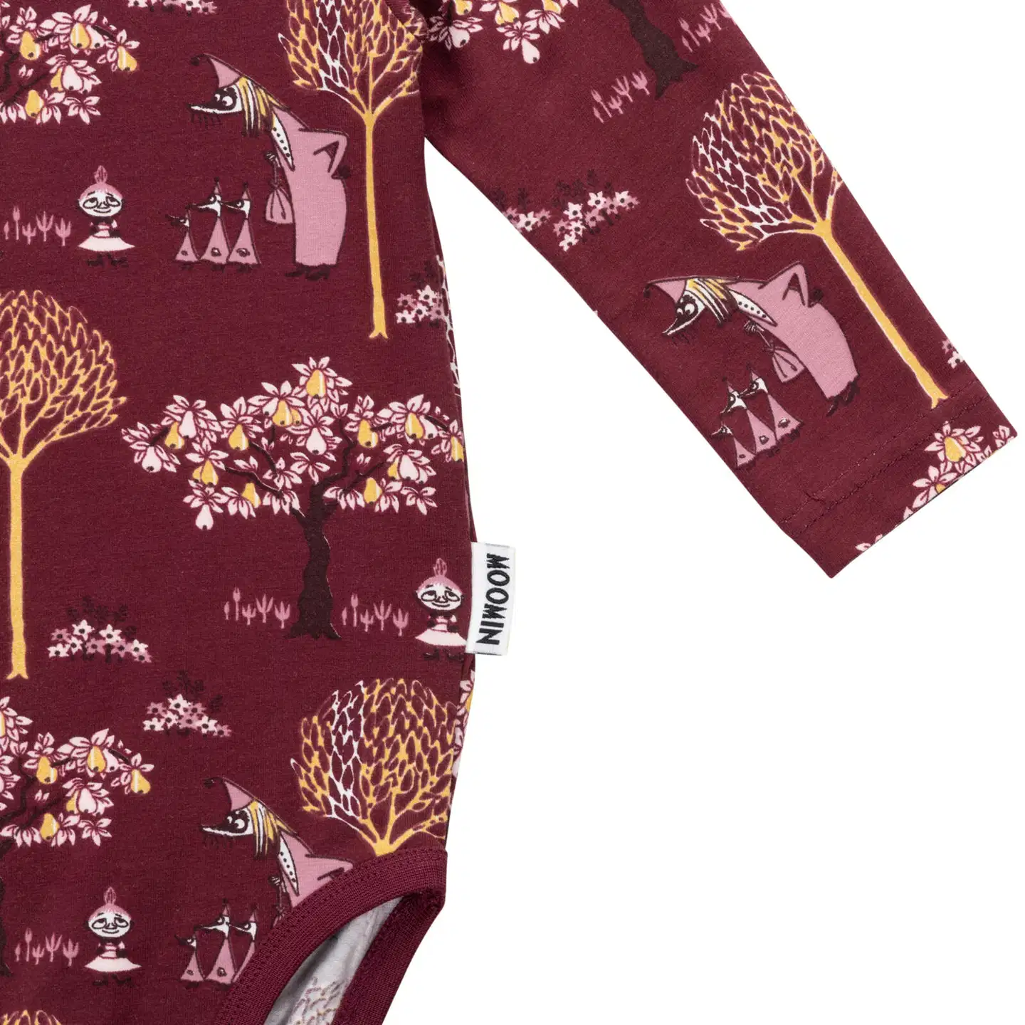 Muumi vauvojen body Vilijonkka 593261 - burgundi - 2